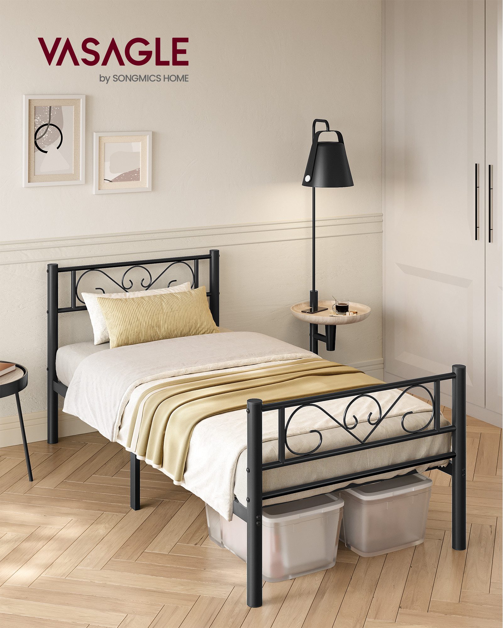 VASAGLE Bettgestell (1-tlg., 90 x 190 günstig online kaufen