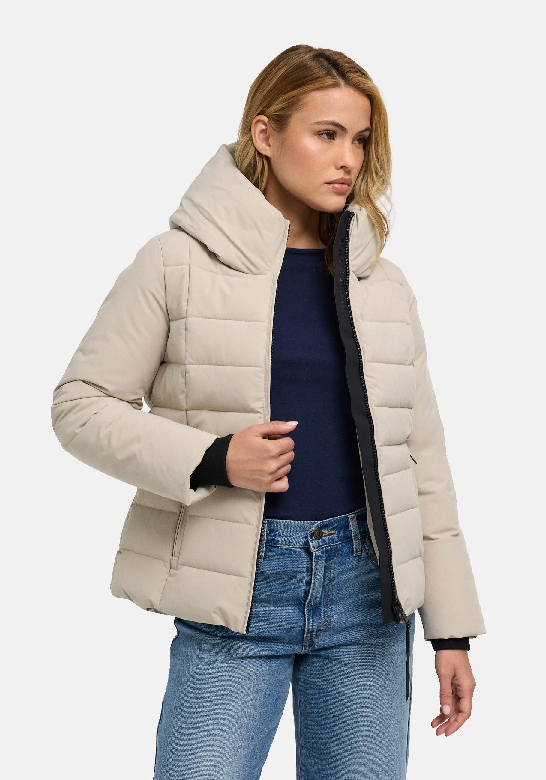 Navahoo Outdoorjacke Stepptänzchen XIV Warme Damen Steppjacke mit Kapuze