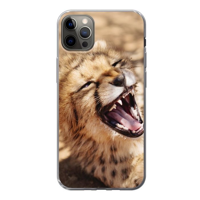 MuchoWow Handyhülle Gepard - Tier - Nahaufnahme Handyhülle Apple iPhone 13 Pro Max Smartphone-Bumper Print Handy