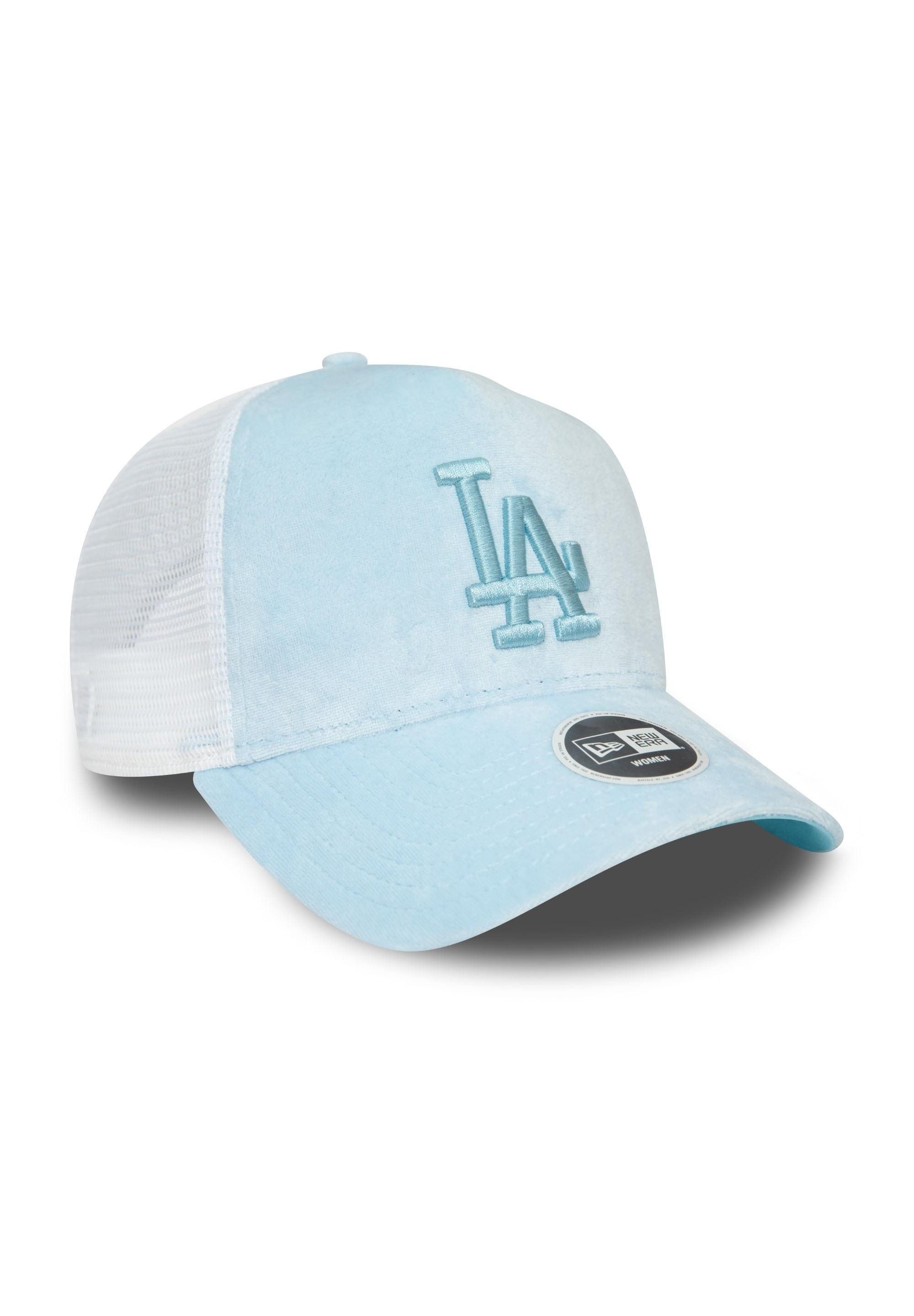 New Era Baseball Cap Los Angeles Dodgers MLB Velours Blau Weiß Verstellbare A-Frame Damen T (1-St)