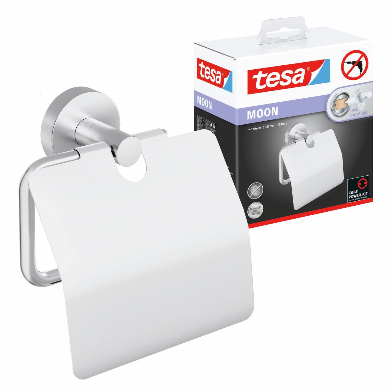 tesa Toilettenpapierhalter 1 x MOON WC-Papierrollenhalter günstig online kaufen