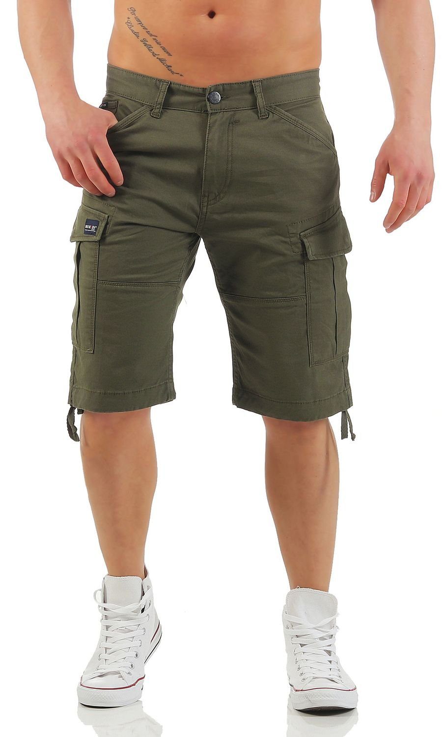 (Royal Seven Force) Seven Brian Big Big Grün Herren Jeansshorts Shorts Cargo Air Comfort