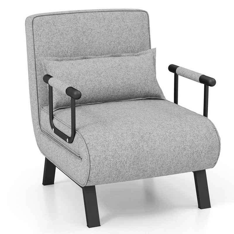 COSTWAY Schlafsofa, 4 in 1, klappbar, mit verstellbarer Rückenlehne, 150 kg