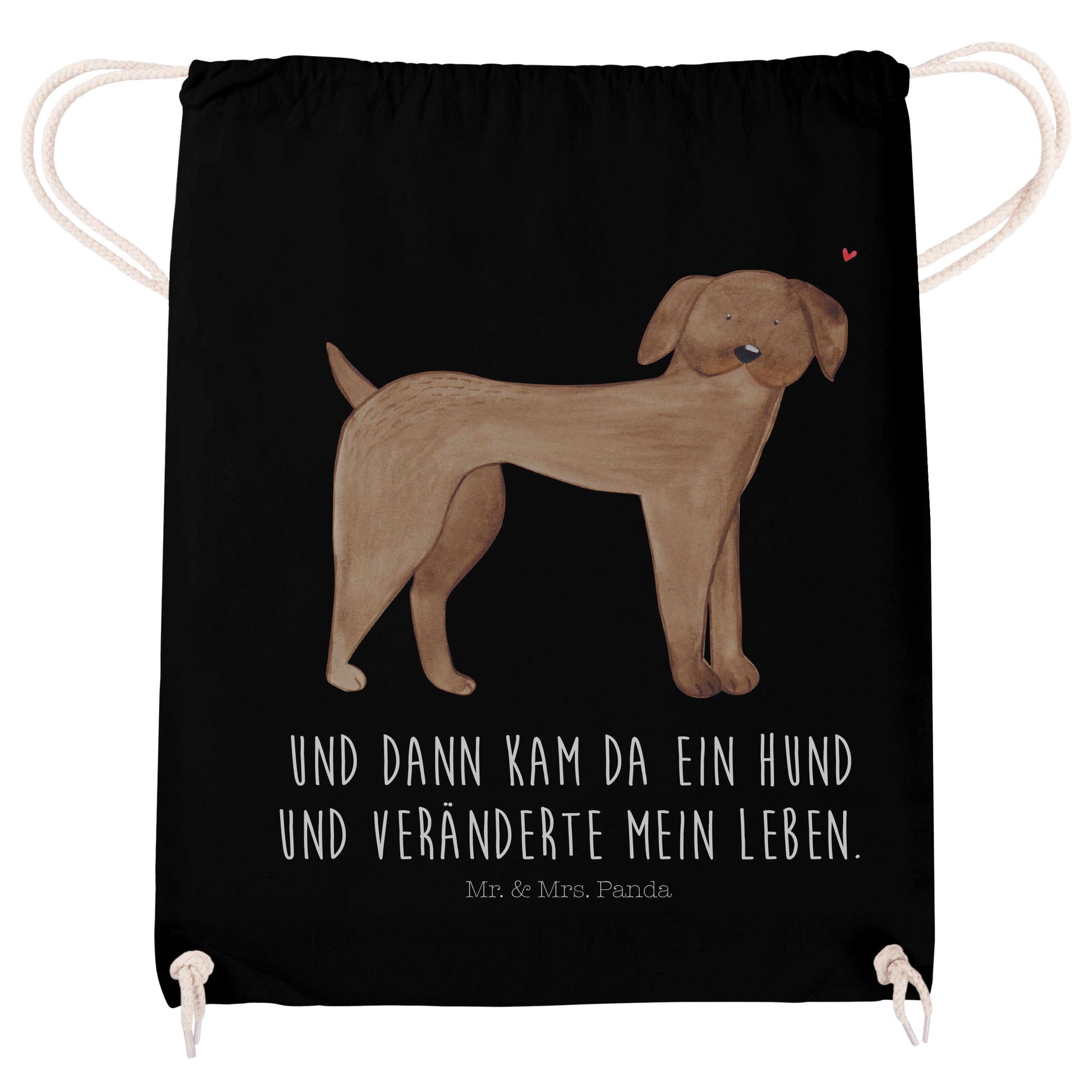 Dogge, Mrs. Hund Mr. Tasche, Geschenk, Dogge Schwarz - Deutsche Sporttasche Panda Beutel, (1-tlg) & - Hund