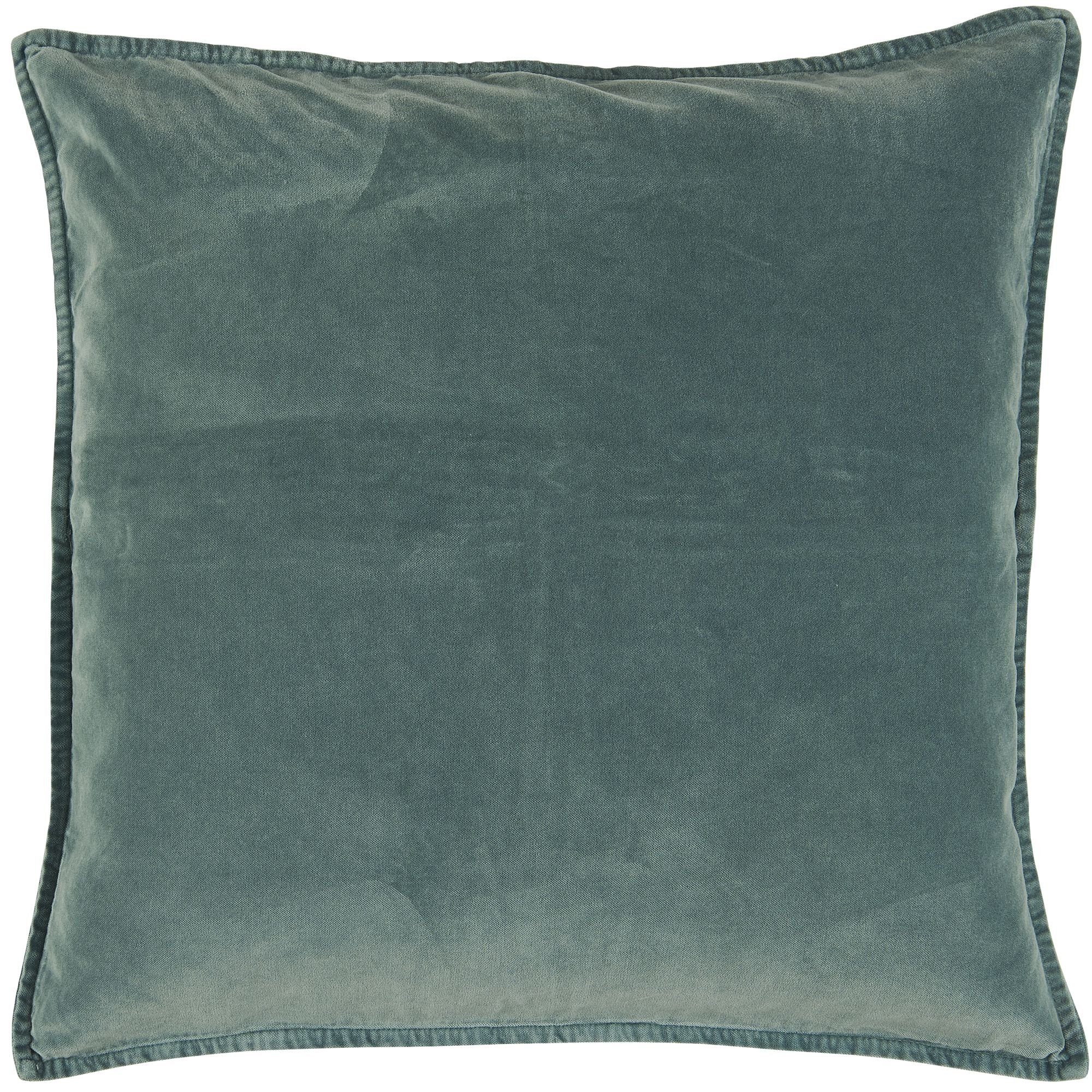 Ib Laursen Подушкиhülle Подушкиbezug Подушкиhülle Samt Velour Smaragdgrün Grün 52x52cm Ib