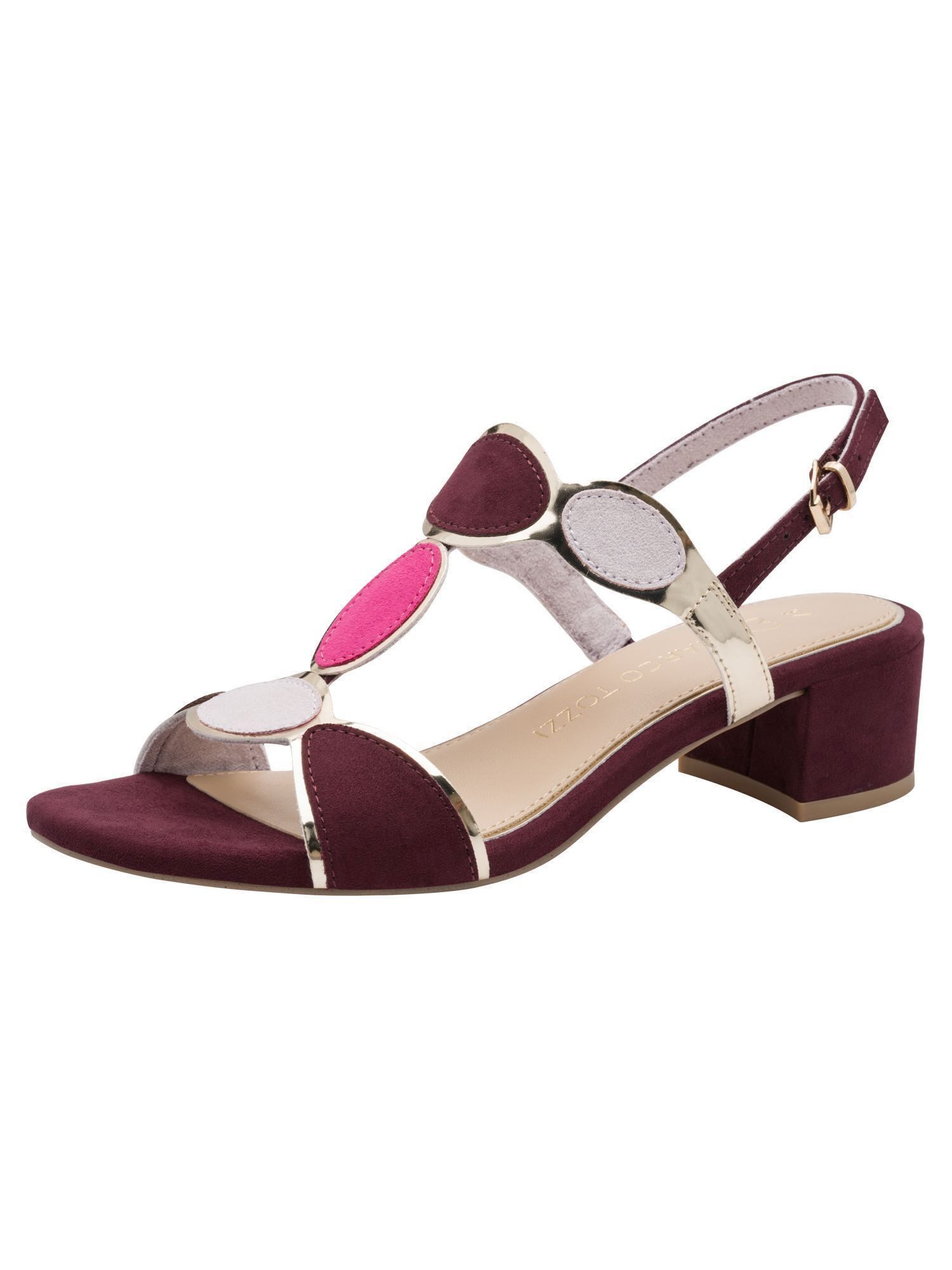 MARCO TOZZI Vegan, FEEL mit Blockabsatz Blockabsatz 2-28230-42 Sandale Vegan