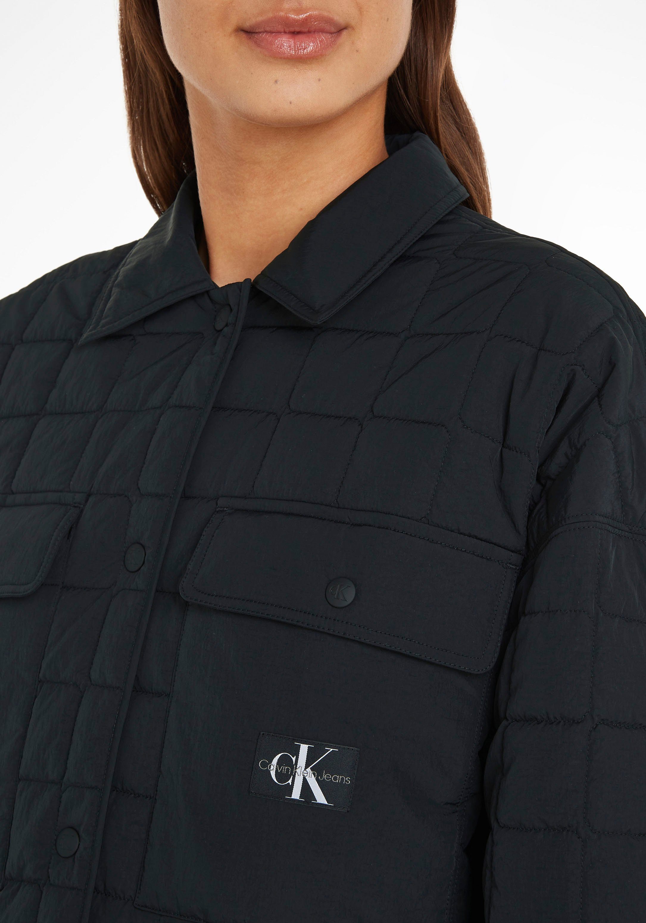 Calvin Klein Jeans Steppmantel LONG COAT QUILTED UTILITY