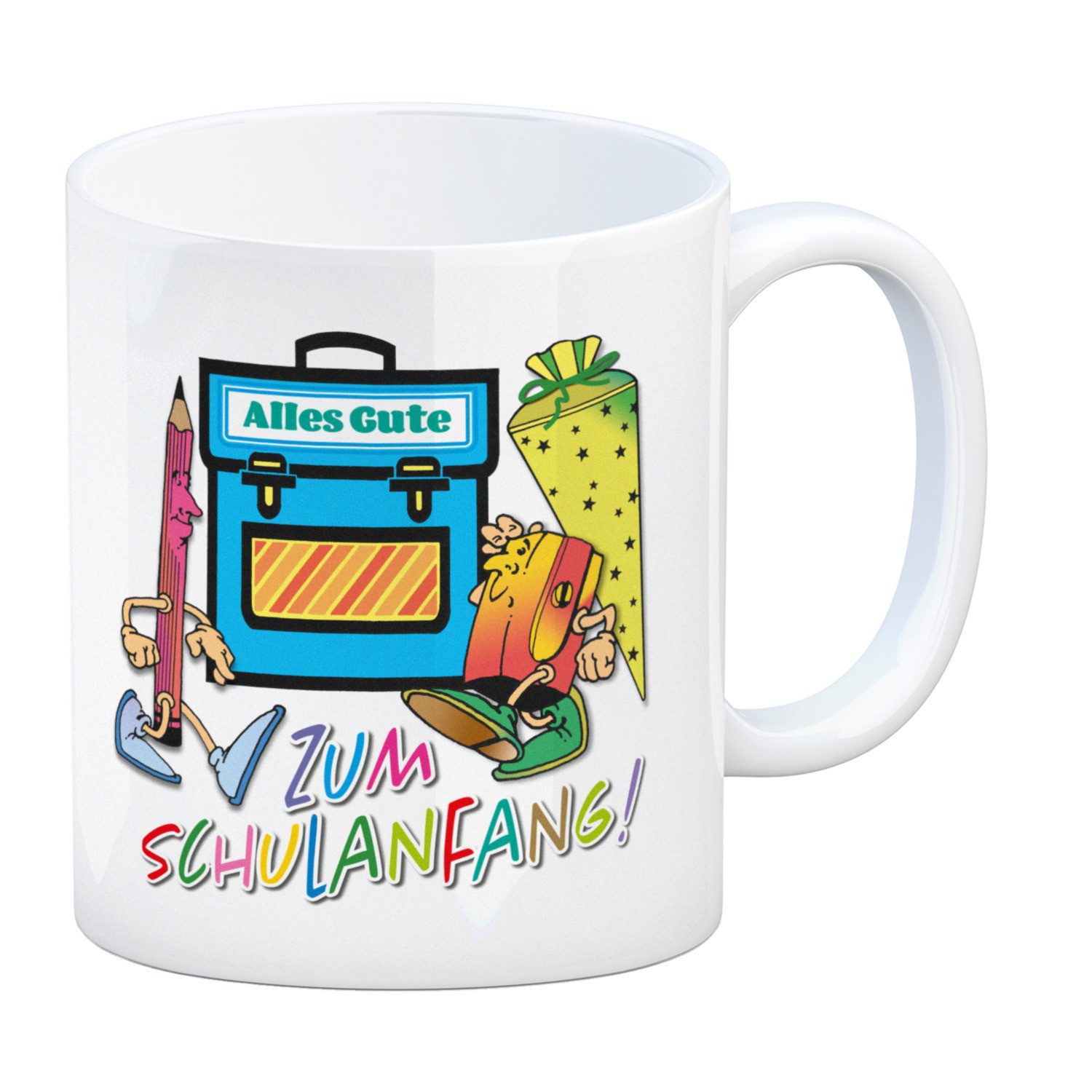 speecheese Tasse Zum Schulanfang Alles Gute Kaffeebecher in weiß