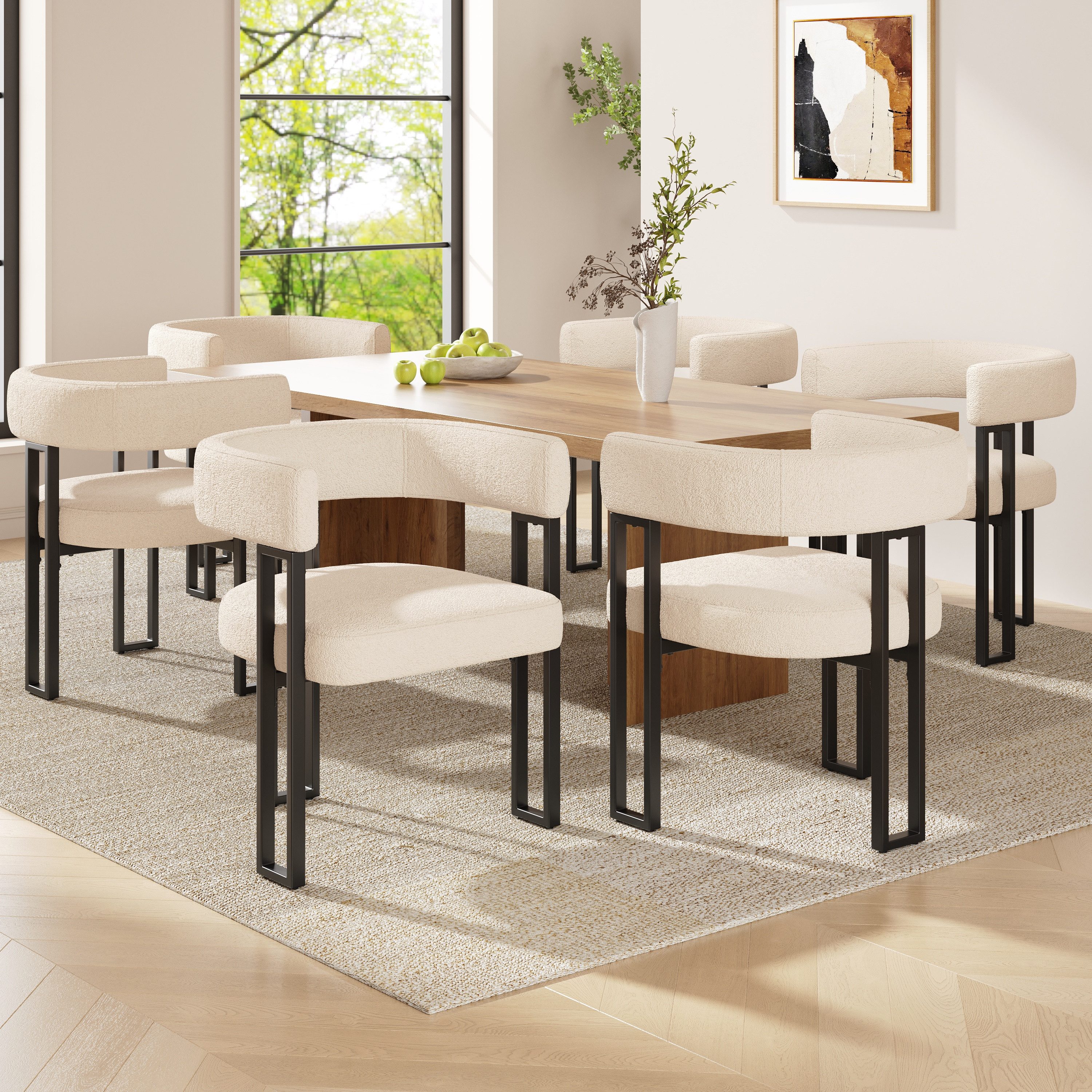 REDOM Esszimmerstuhl Make-up-Stuhl,Schminkstuhl (Luxuriöser Lammfellstoff E günstig online kaufen