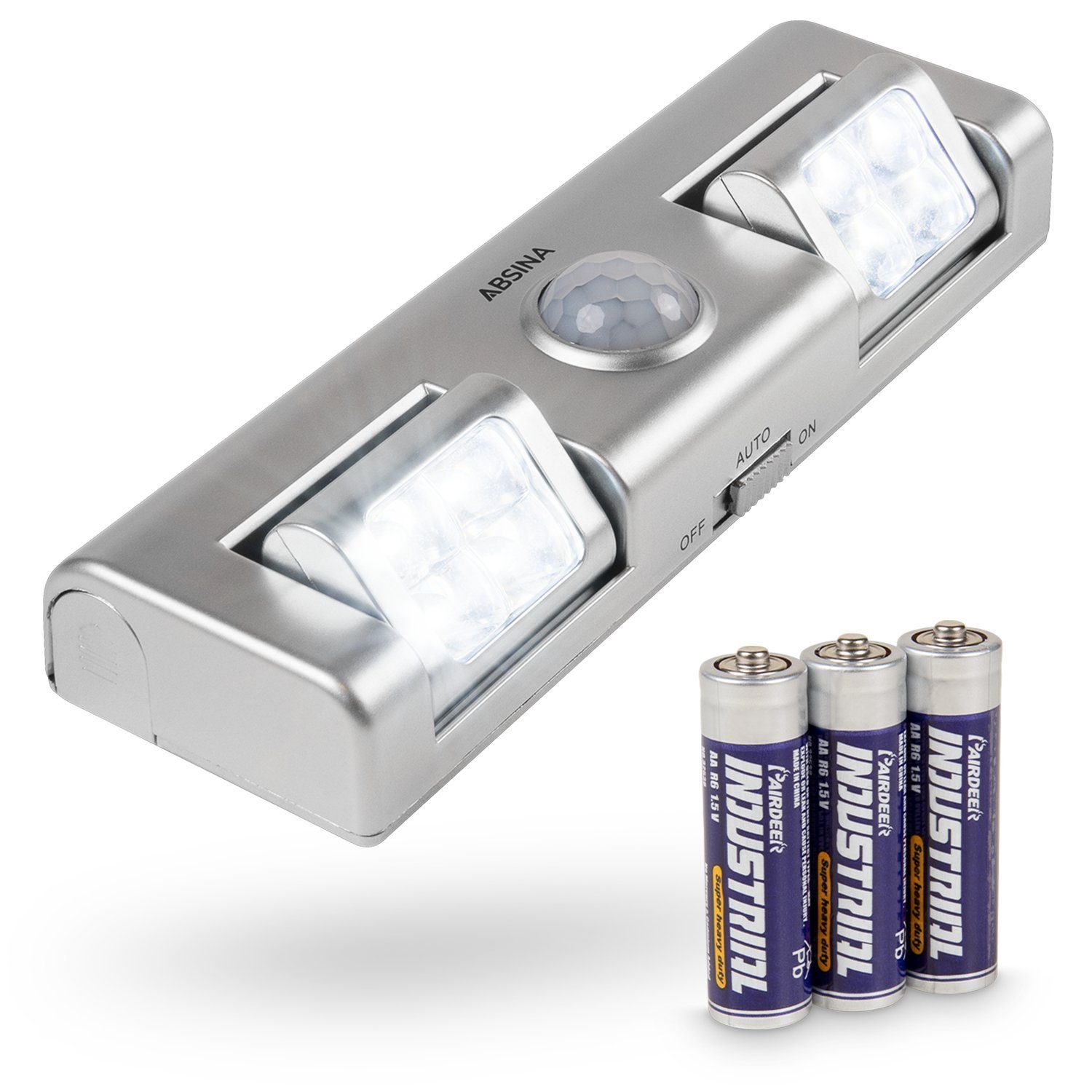 greate. Unterschrankleuchte LED batteriebetrieben mit Bewegungsmelder Licht Batterie - Nachtlicht