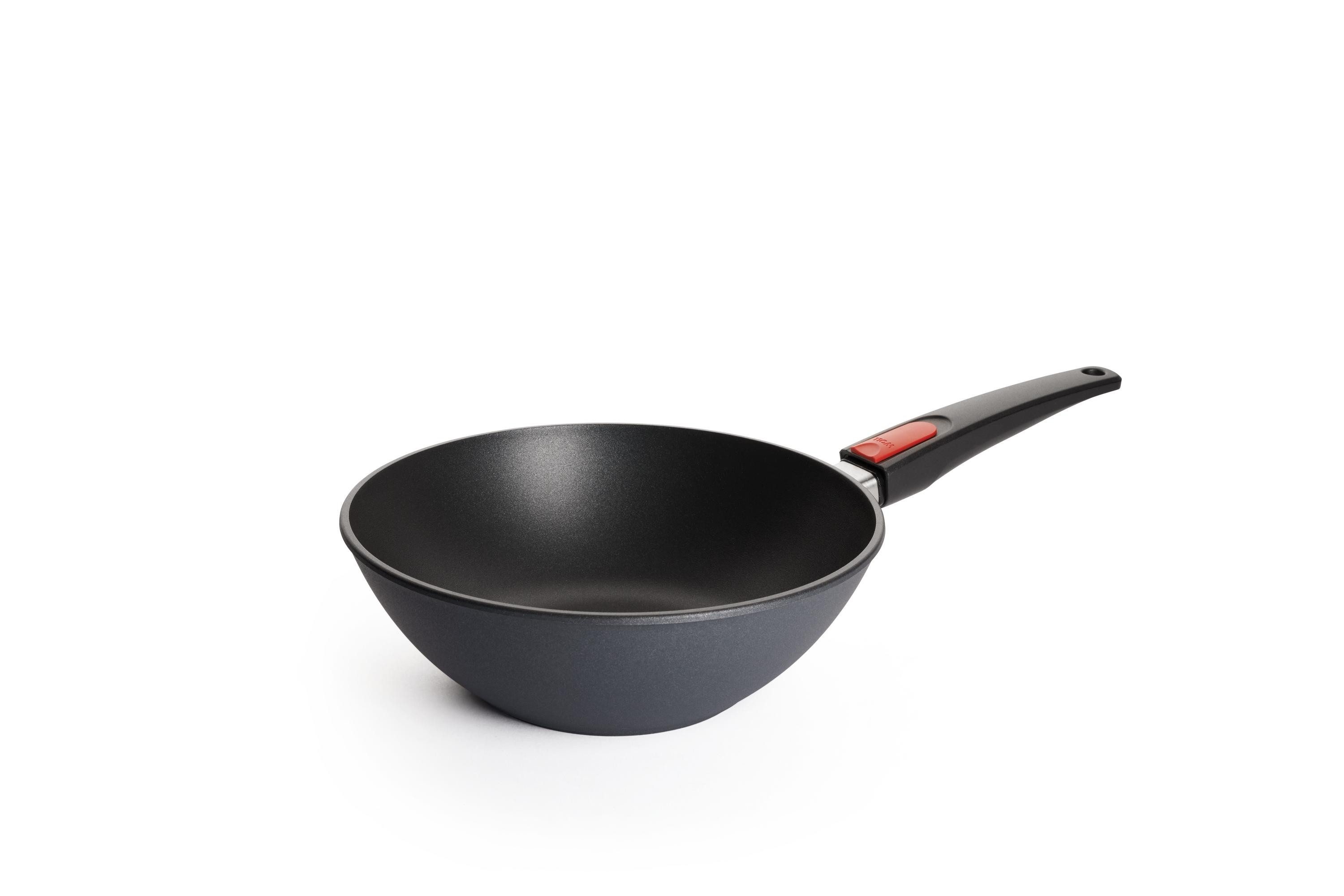 WOLL Wok MADE IN GERMANY - Diamond Lite, Aluminiumguss, abnehmbarer Griff, Induktion