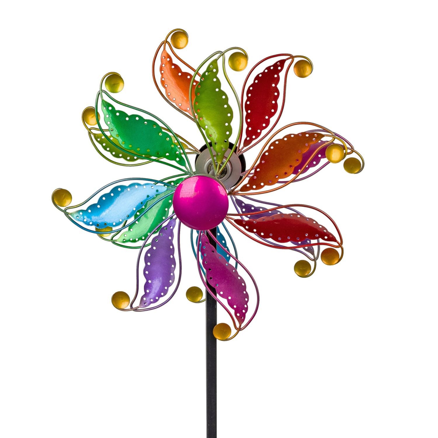 formano Deko-Windrad Sommerzeit, mit Kugellager, Mehrfarbig, Blume, H: 110cm