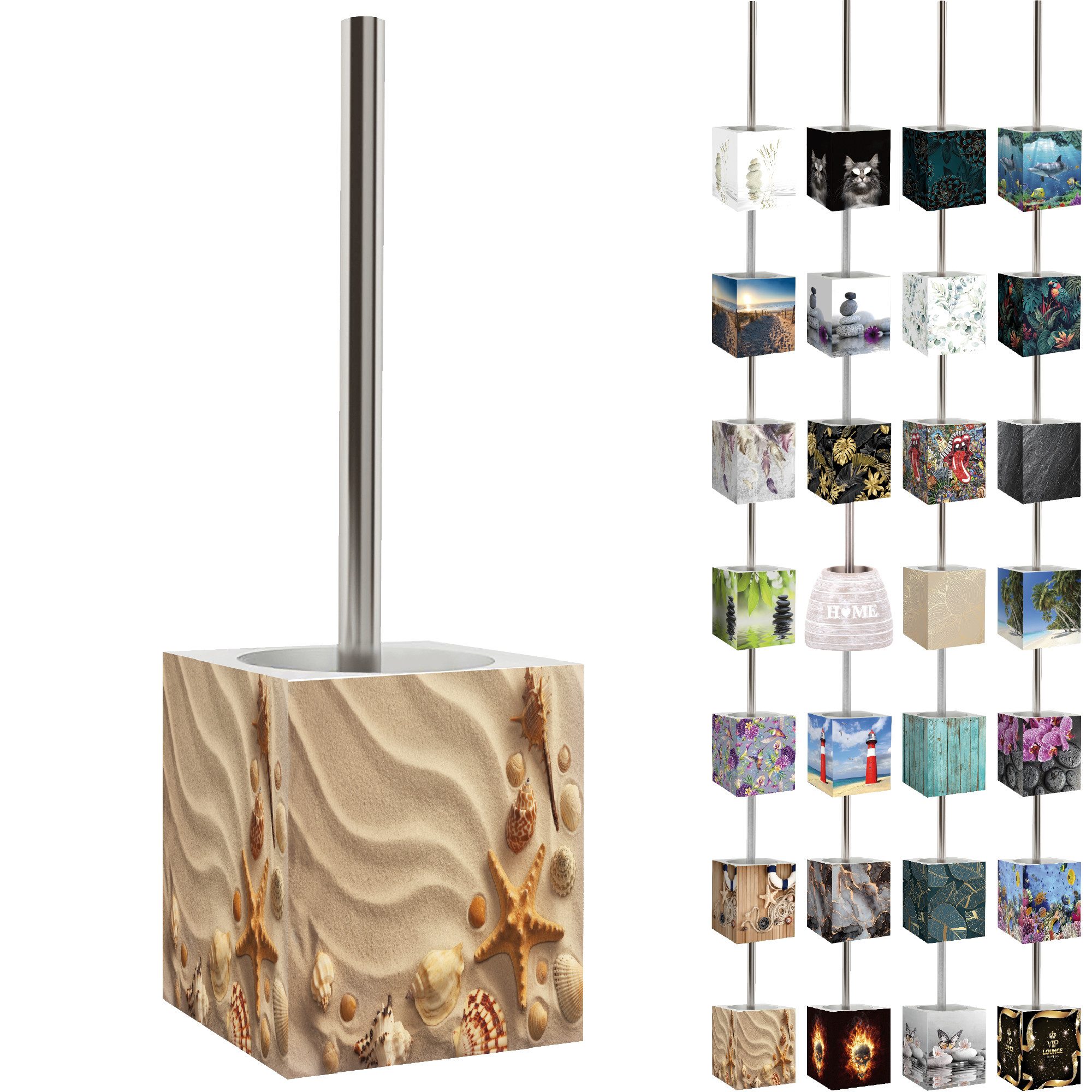 Sanilo WC-Reinigungsbürste mit Motiv, viele schöne WC Bürsten zur Auswahl, Klobürste mit auswechselbarem Bürstenkopf, modern & stylish