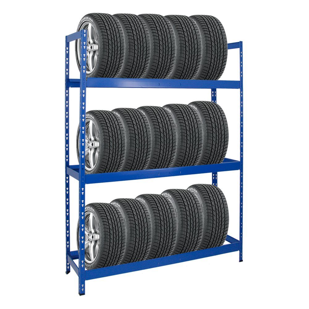 Blau 18-21 XL Tiger PROREGAL® Fachlast, zu Reifen Reifenregal 300kg Schwerlastregal bis