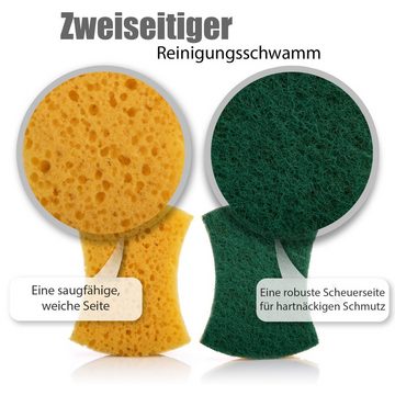 BigDean Geschirrschwamm 12 Stück Mehrzweck Polyether Schwamm