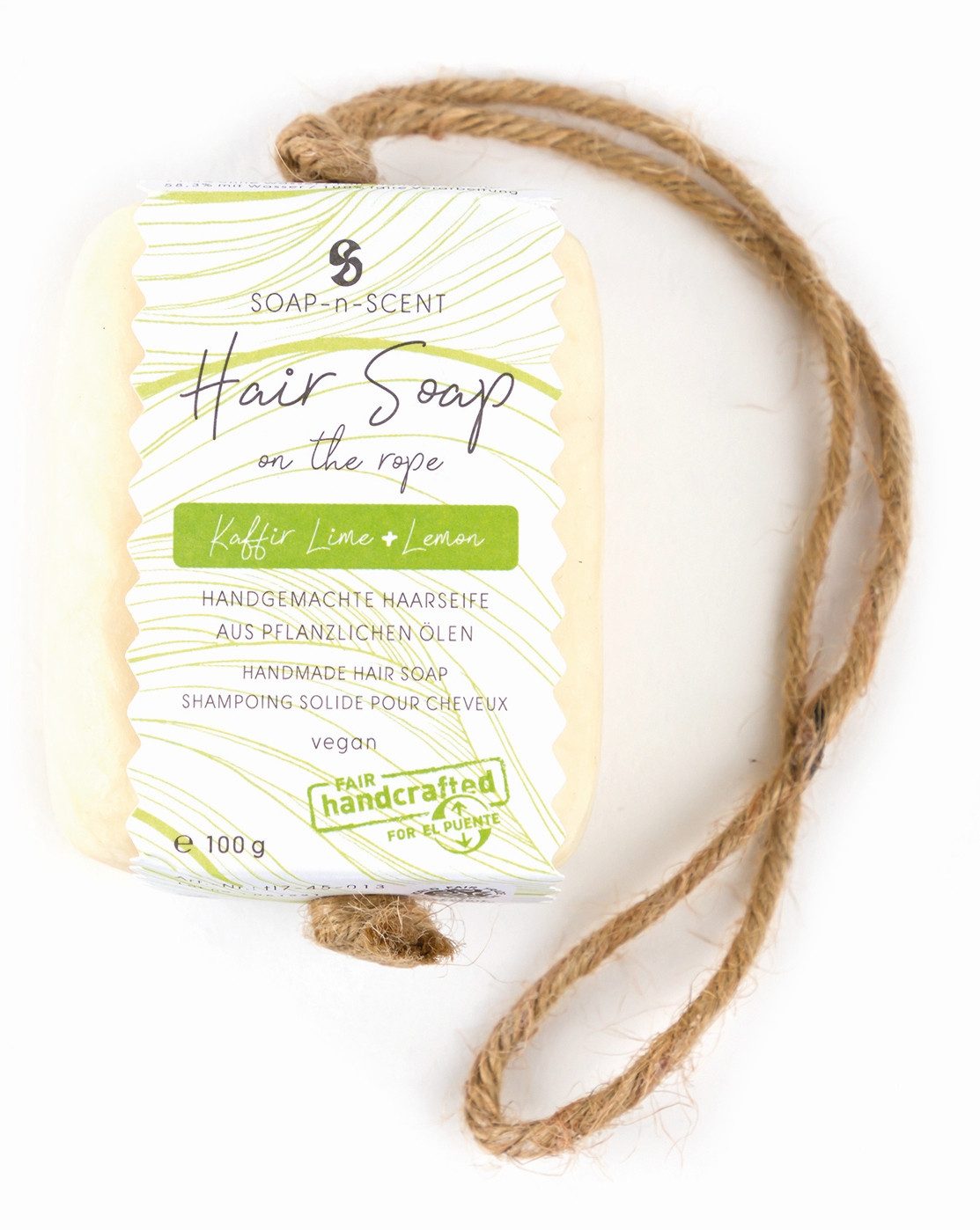 El Puente Handseife Haarseife "Hair Soap on the rope", Handmade