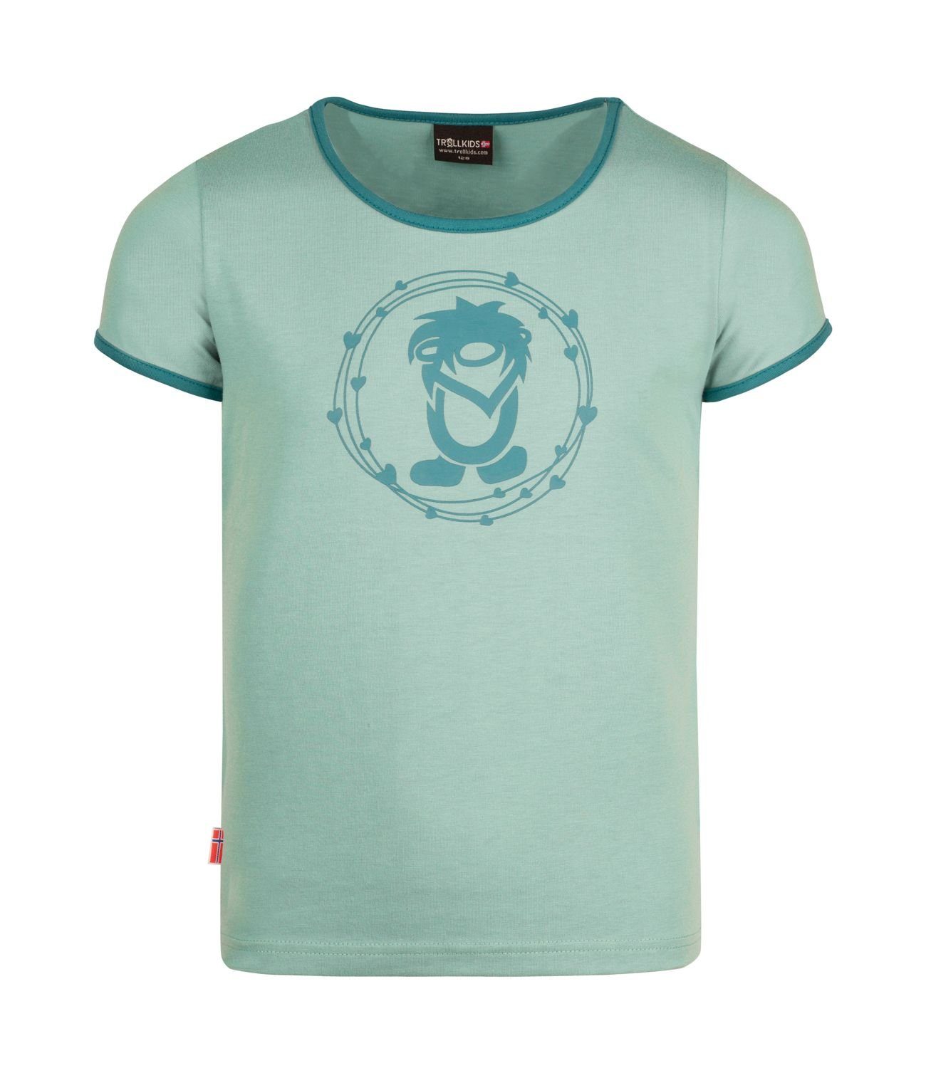 TROLLKIDS T-Shirt Oppland Gletschergrün/Blaugrün