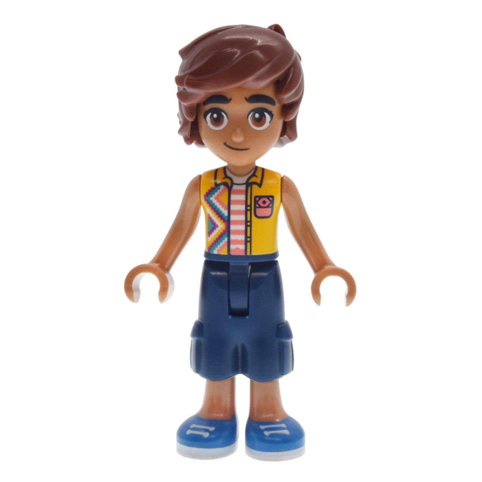 LEGO® LEGO Minifigur Friends Leo - Bright Light Orange Sleeveless (frnd0865) Spielbausteine