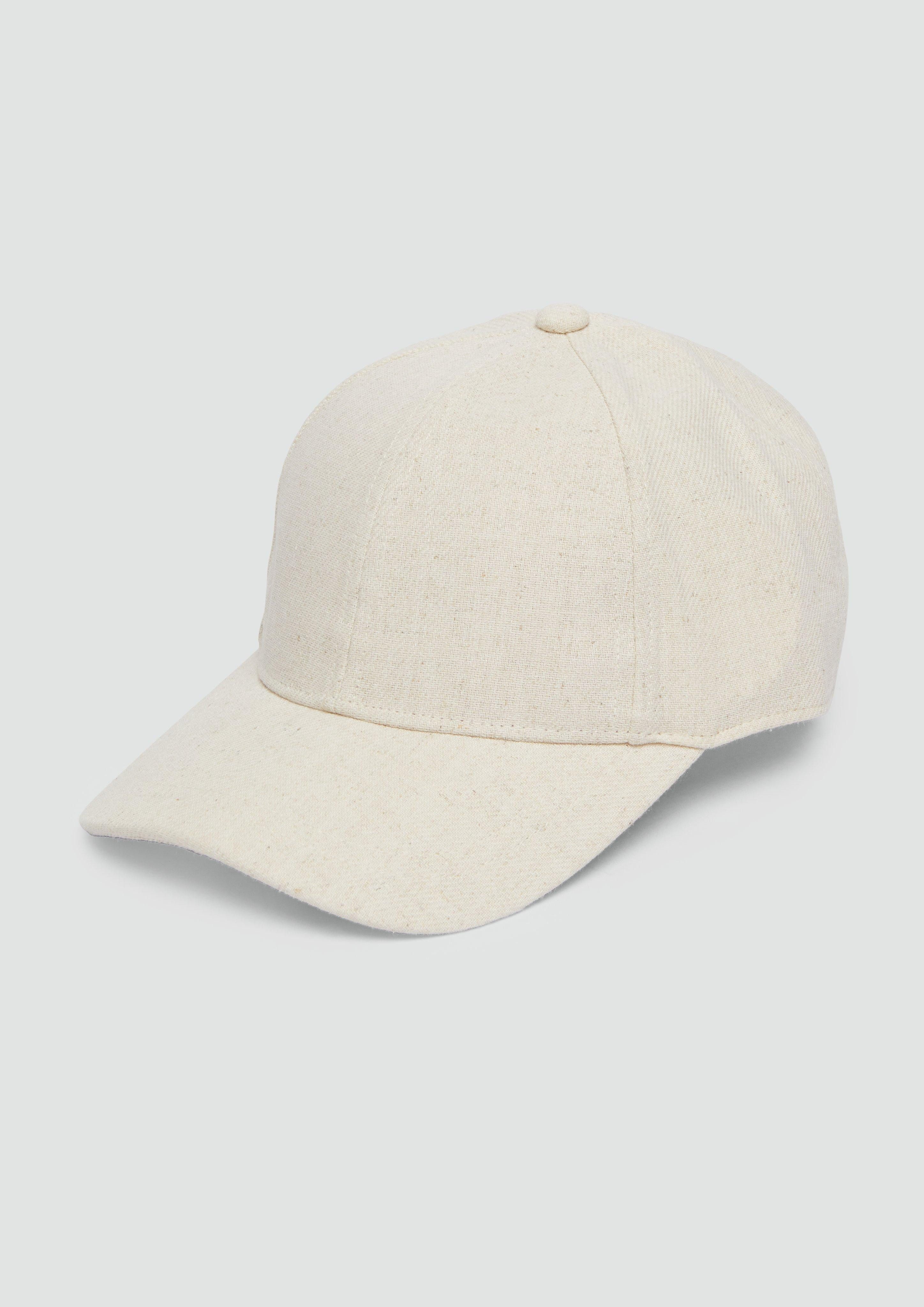 Baseball Cap Melierte Cap aus Leinenmix