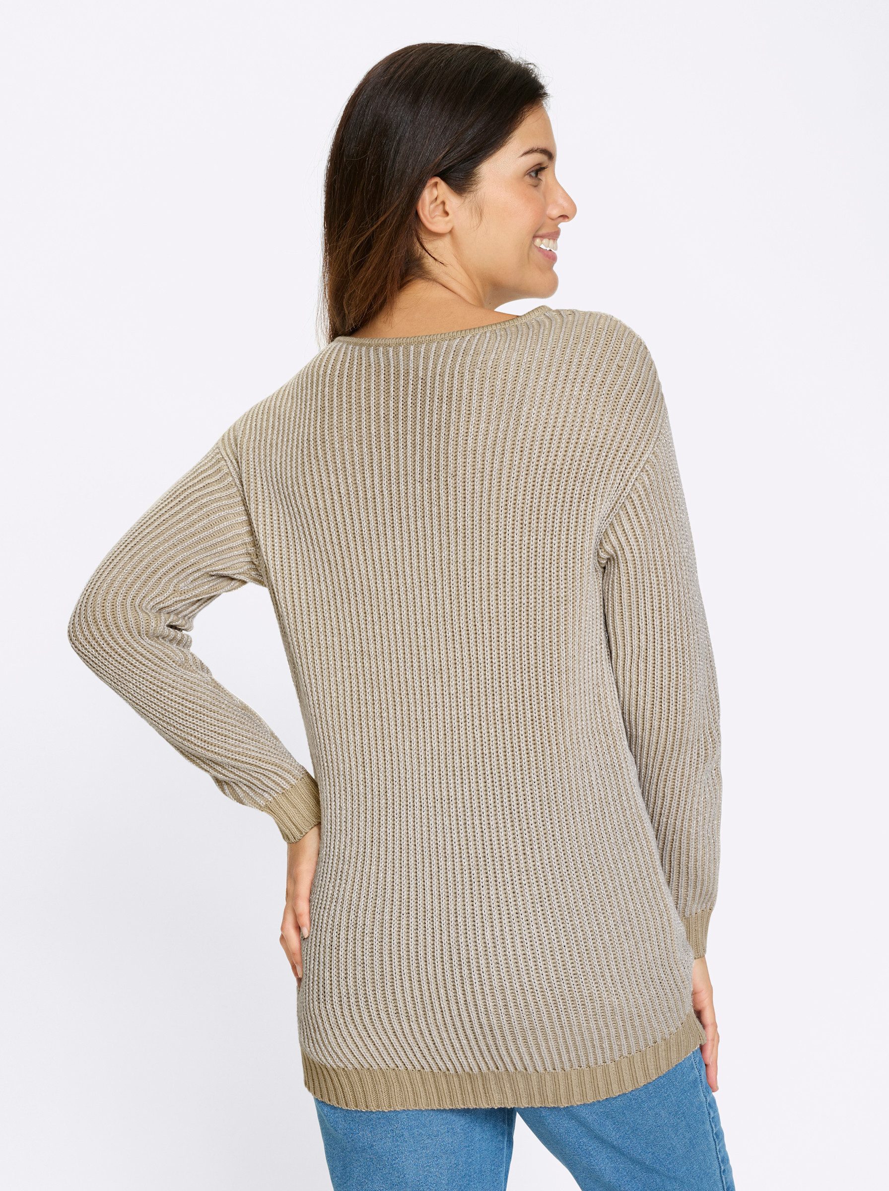 Sieh an! Strickpullover Longpullover . günstig online kaufen