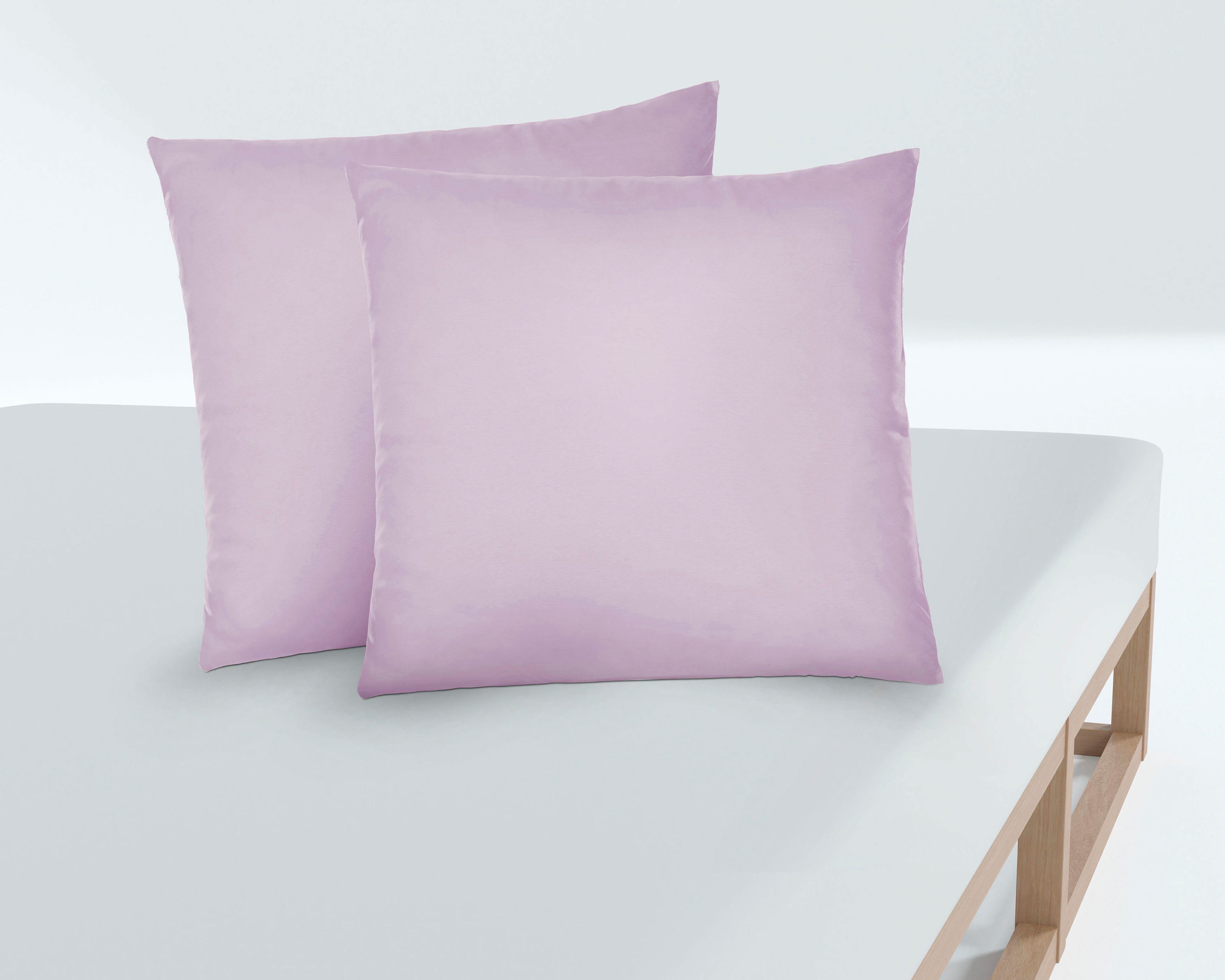 Biberna Kissenbezug Michi Feinjersey mit Reißverschluss, (2 Stück), verschi günstig online kaufen