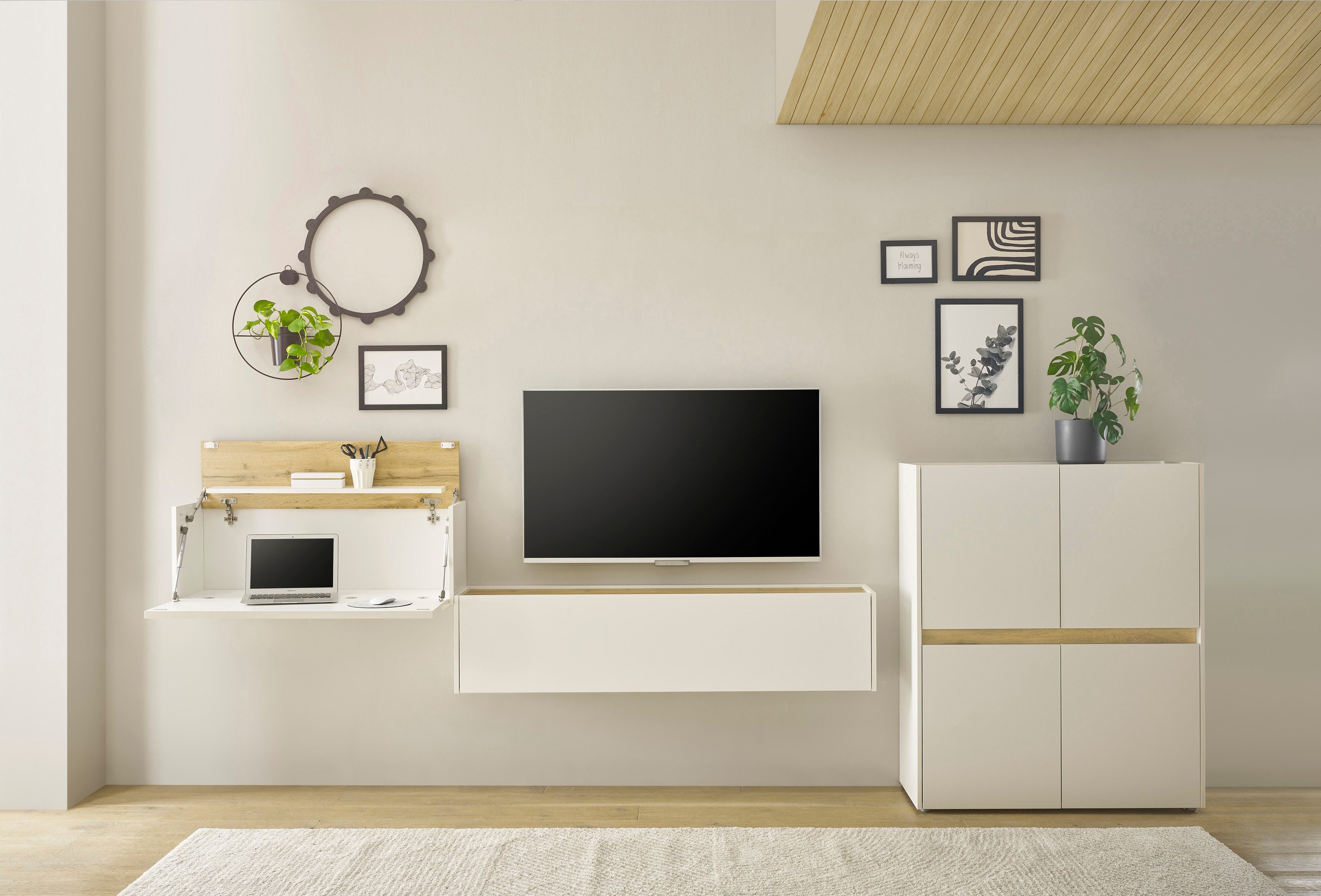 Home affaire Büromöbel-Set CiTY/GiRON, (Set, 3-tlg), Home Office