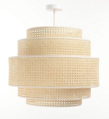 ONZENO Pendelleuchte Rattan Cozy Sweet 50x41x41 cm, einzigartiges Design und hochwertige Lampe