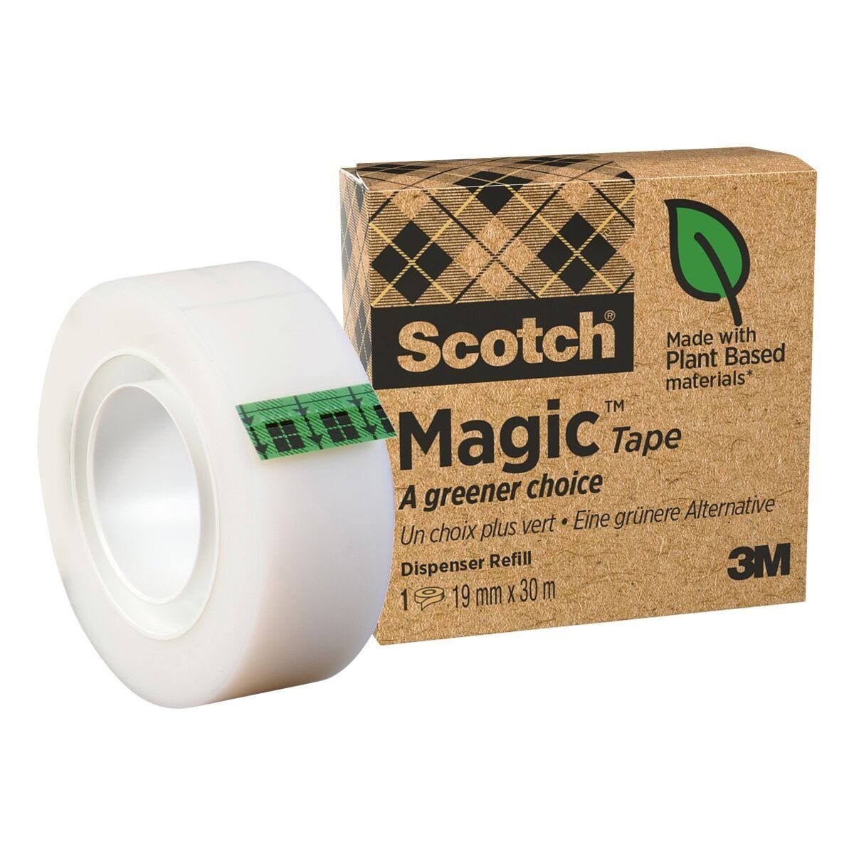 SCOTCH Klebeband Magic Tape (1-St) 19 mm/30 m, beschriftbar