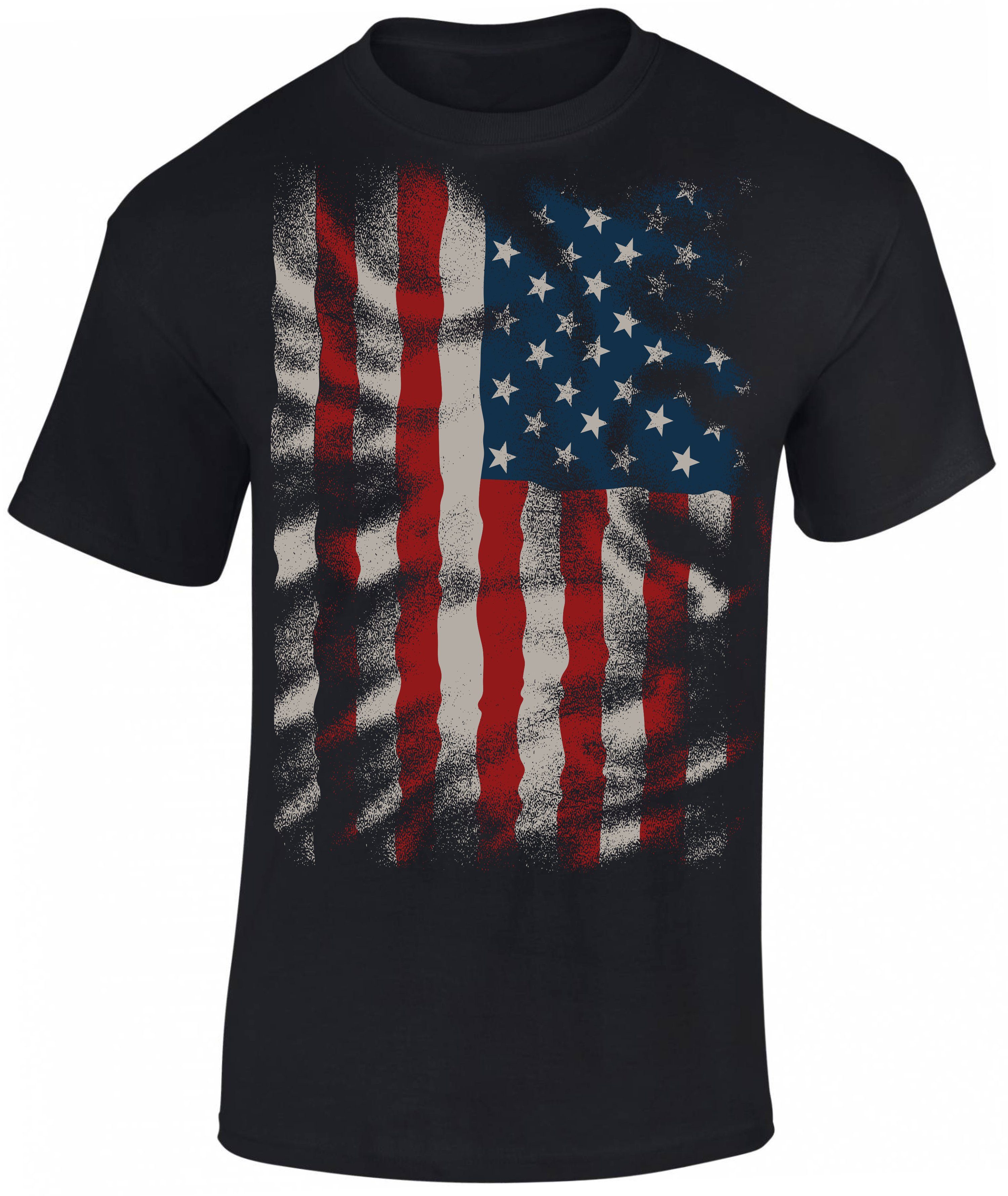 Baddery Print-Shirt T-Shirt: "Stars and Stripes" günstig online kaufen