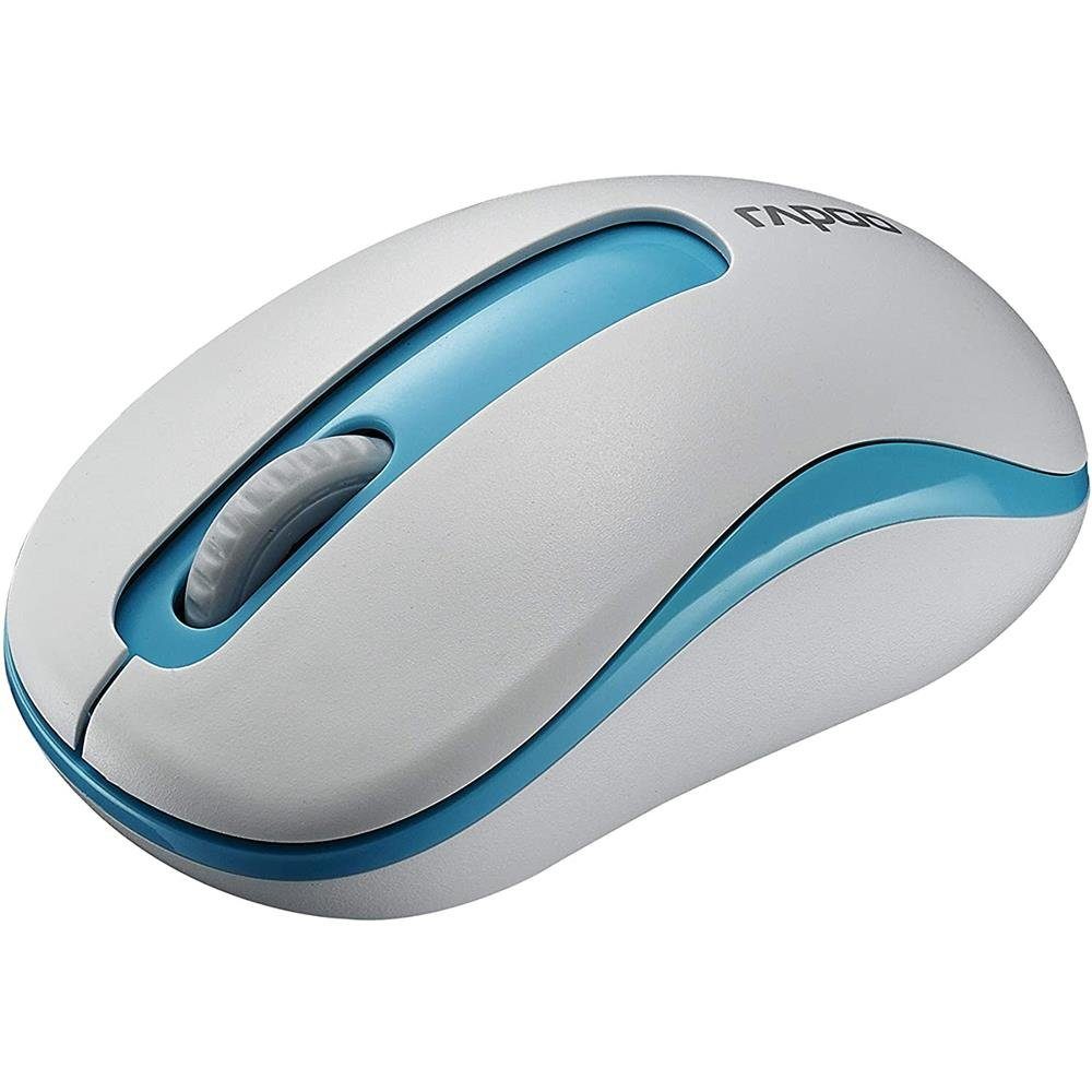 Rapoo M 10 Plus Maus (optisch, 3 Tasten, kabellos, Wireless, 2.4 GHz, USB, 1000 DPI)