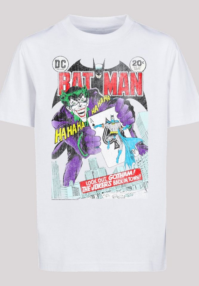 F4NT4STIC Kurzarmshirt Kinder Batman Joker Playing Card Cover with Kids  Basic Tee (1-tlg), Stylisches T-Shirt aus angenehmer Baumwollmischung