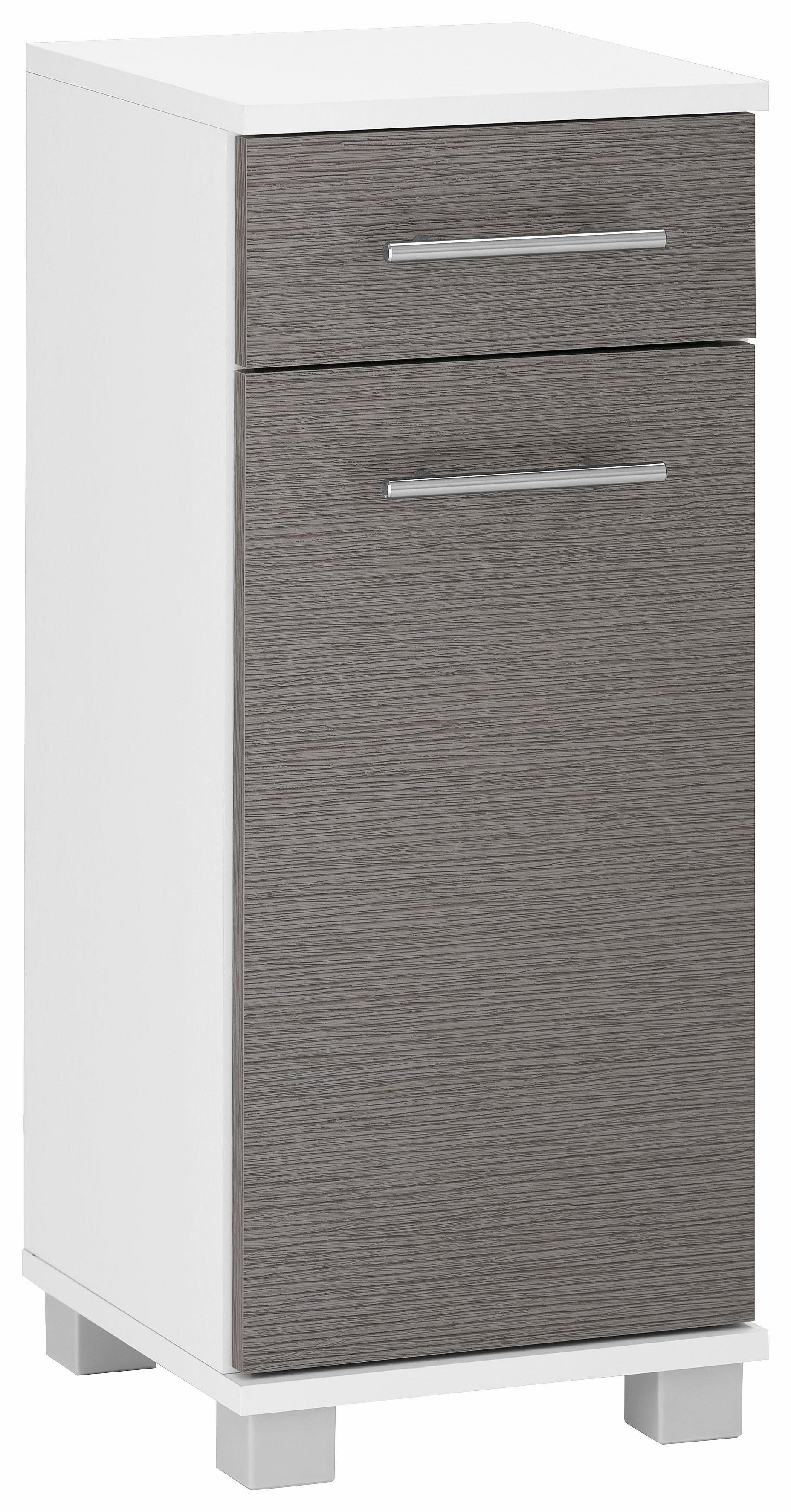 welltime Seitenschrank Emmi, Breite 30 cm Wechselbarer Türanschlag, Metallbeschläge