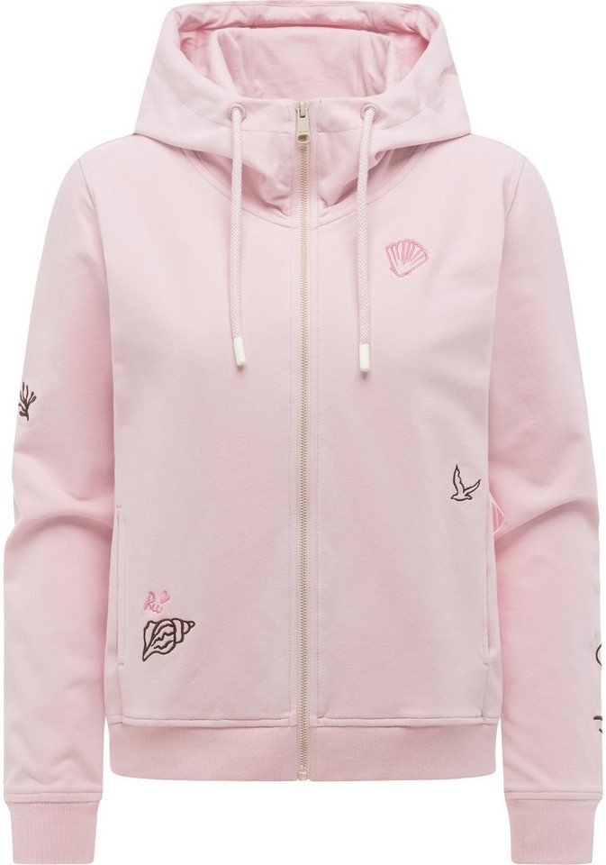 Ragwear Sweatjacke Parya Embro Damen Zipper mit Stickereien