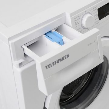 Telefunken Waschmaschine W-01-52-W, 5 kg, 1000 U/min, Mit Mengenautomatik und Überlaufschutz, 15 Programme