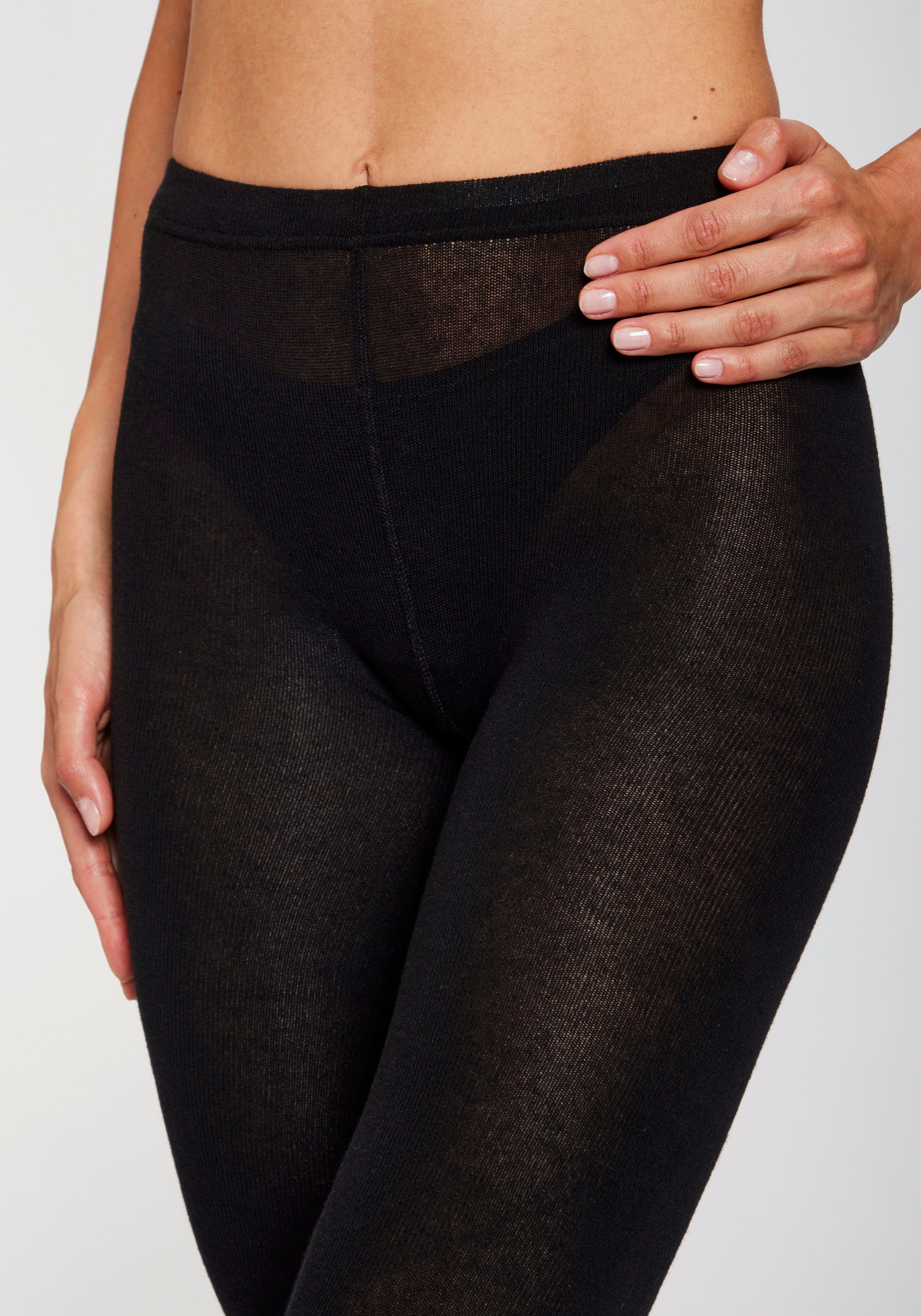 Lavana Strickstrumpfleggings Thermosan, fein gestrickt, weich und elastisch