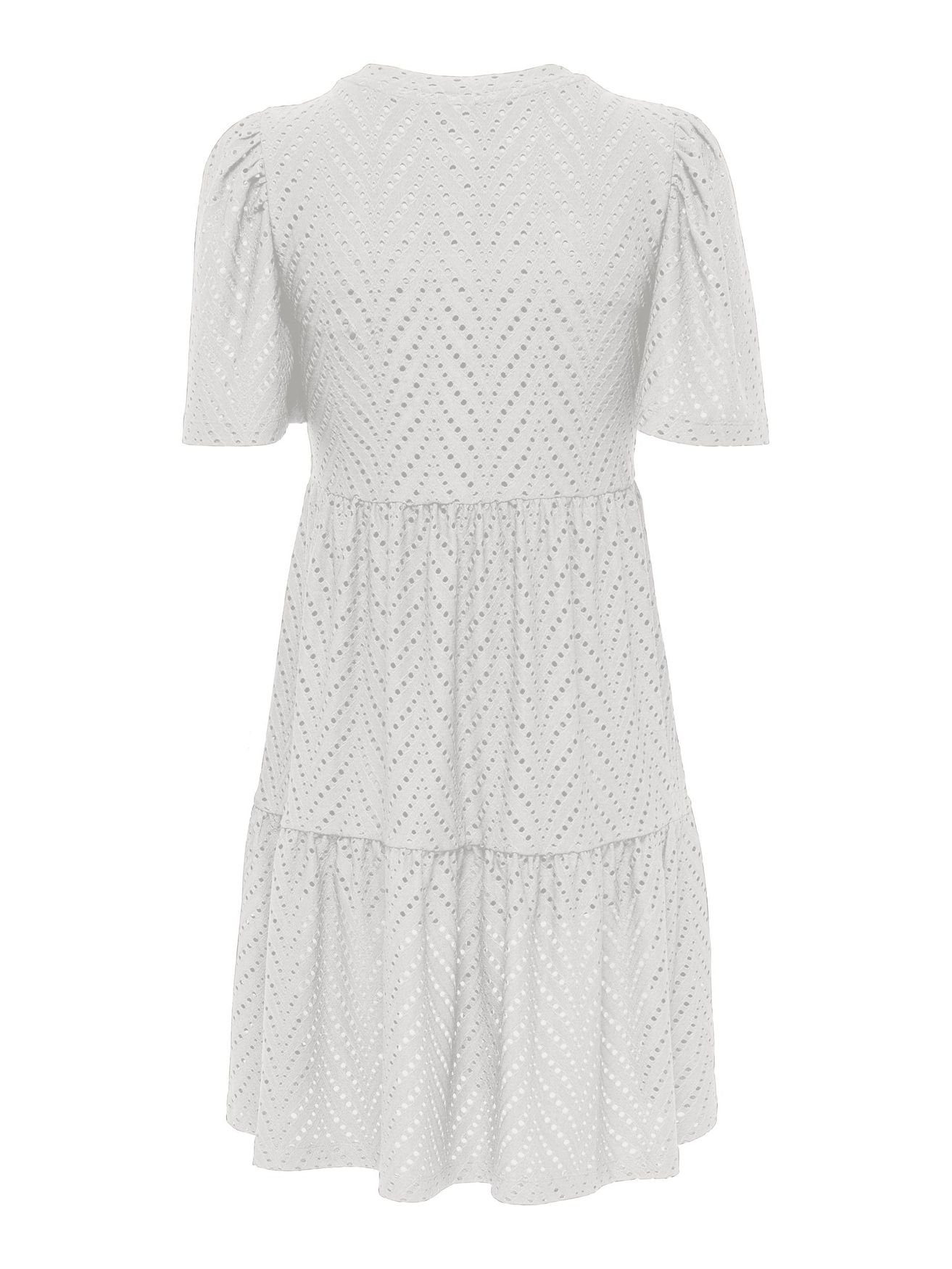 JACQUELINE de YONG Shirtkleid mit Lochstickerei günstig online kaufen
