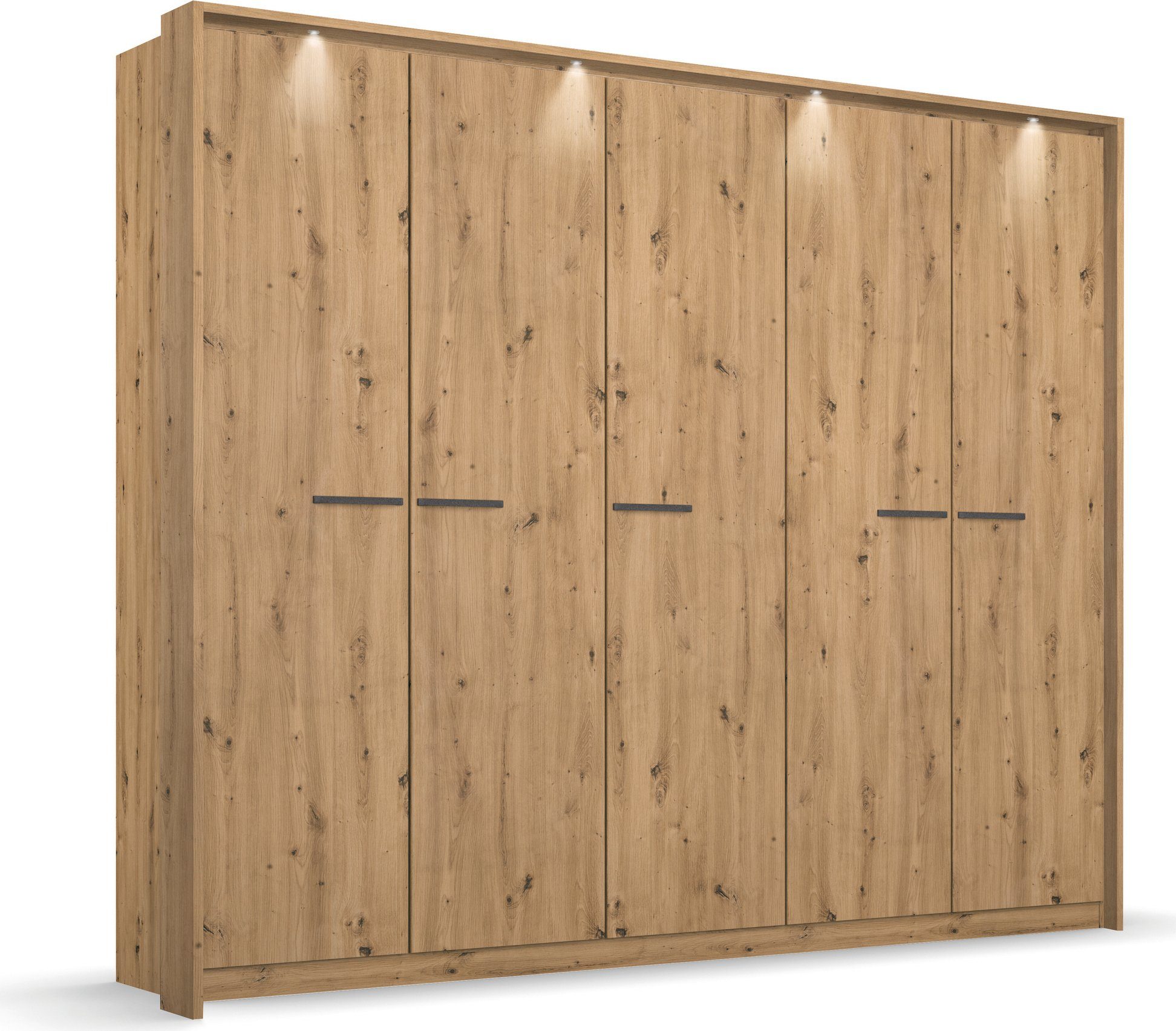 rauch Drehtürenschrank Kleiderschrank Schrank Garderobe Wäscheschrank Ankleide OTELI (erhältlich in Breiten 230/275 cm inkl. Innenschubladen und extra Böden) inkl. Passepartout optional mit Beleuchtung MADE IN GERMANY