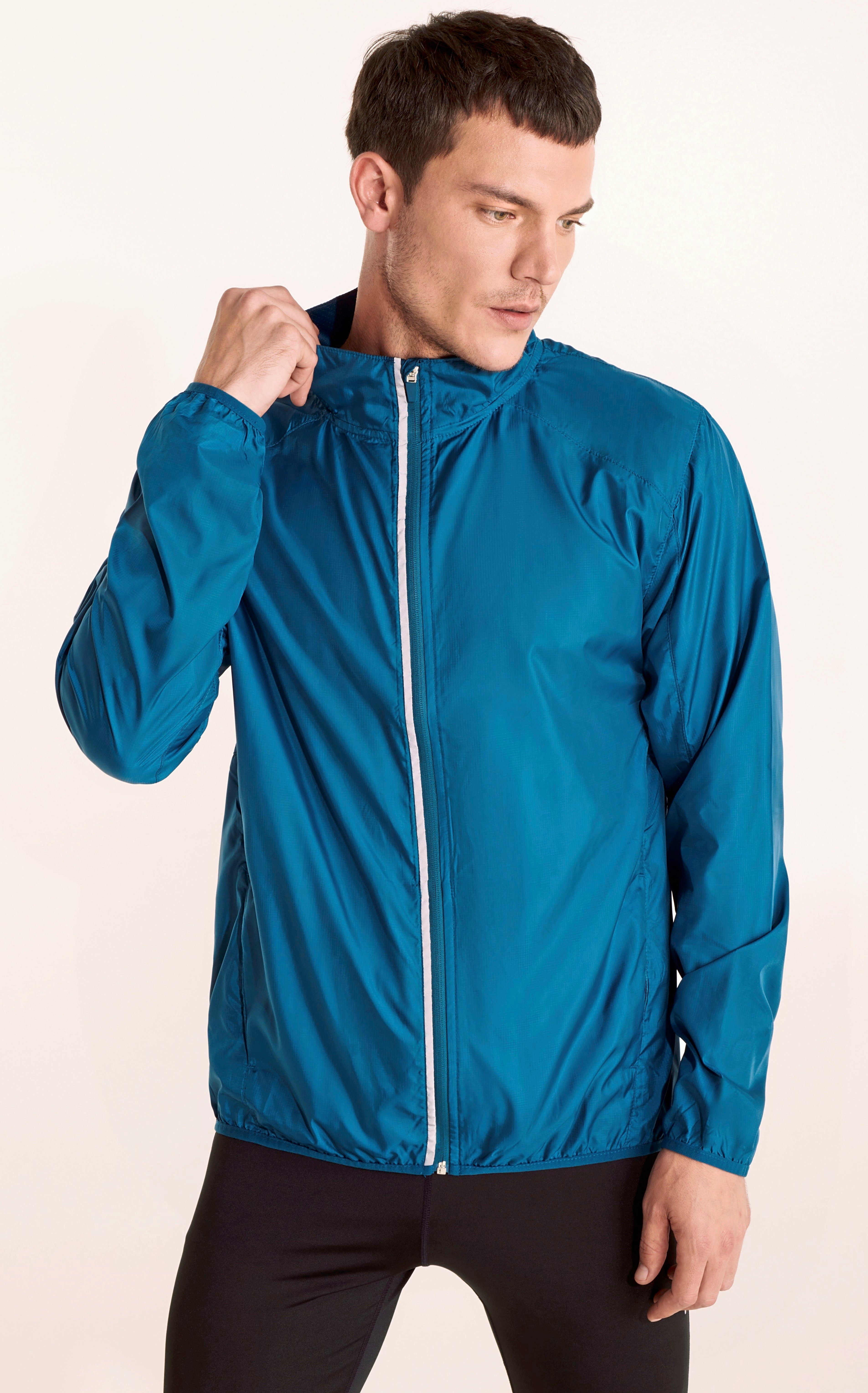 Roly Windbreaker Ultra-Leichte Windjacke wasserabweisend, atmungsaktive Blau Herren Royal reflektierend, Sportjacke windabweisend 