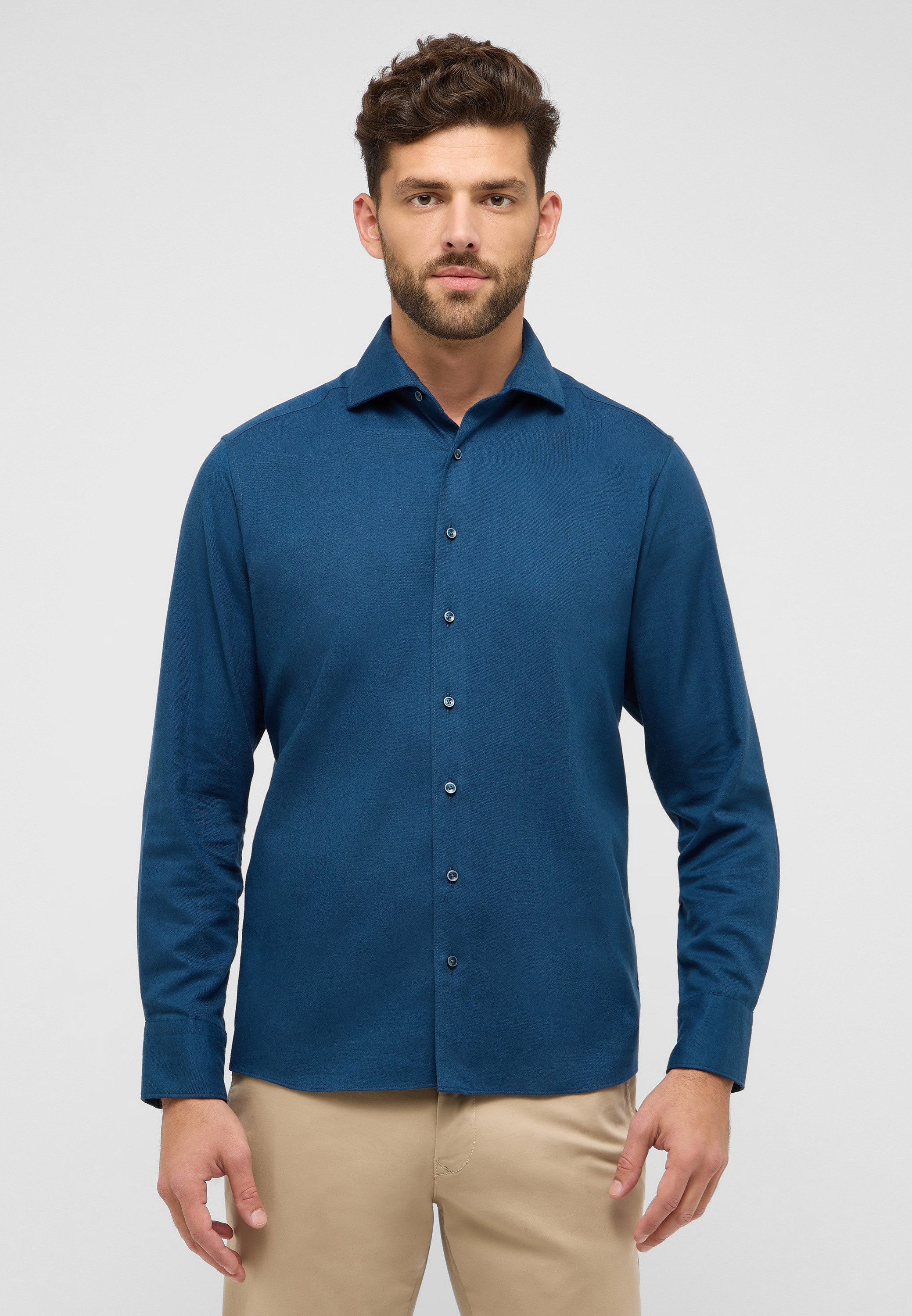 Eterna Langarmhemd "MODERN FIT" EASY IRON (bügelleicht) günstig online kaufen