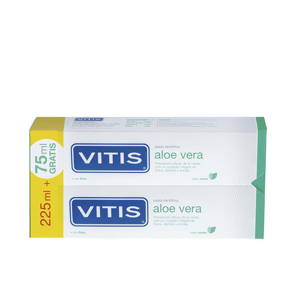 Vitis Zahnpasta ALOE VERA Zahnpasta-Duo #Minze 2 x 150 ml
