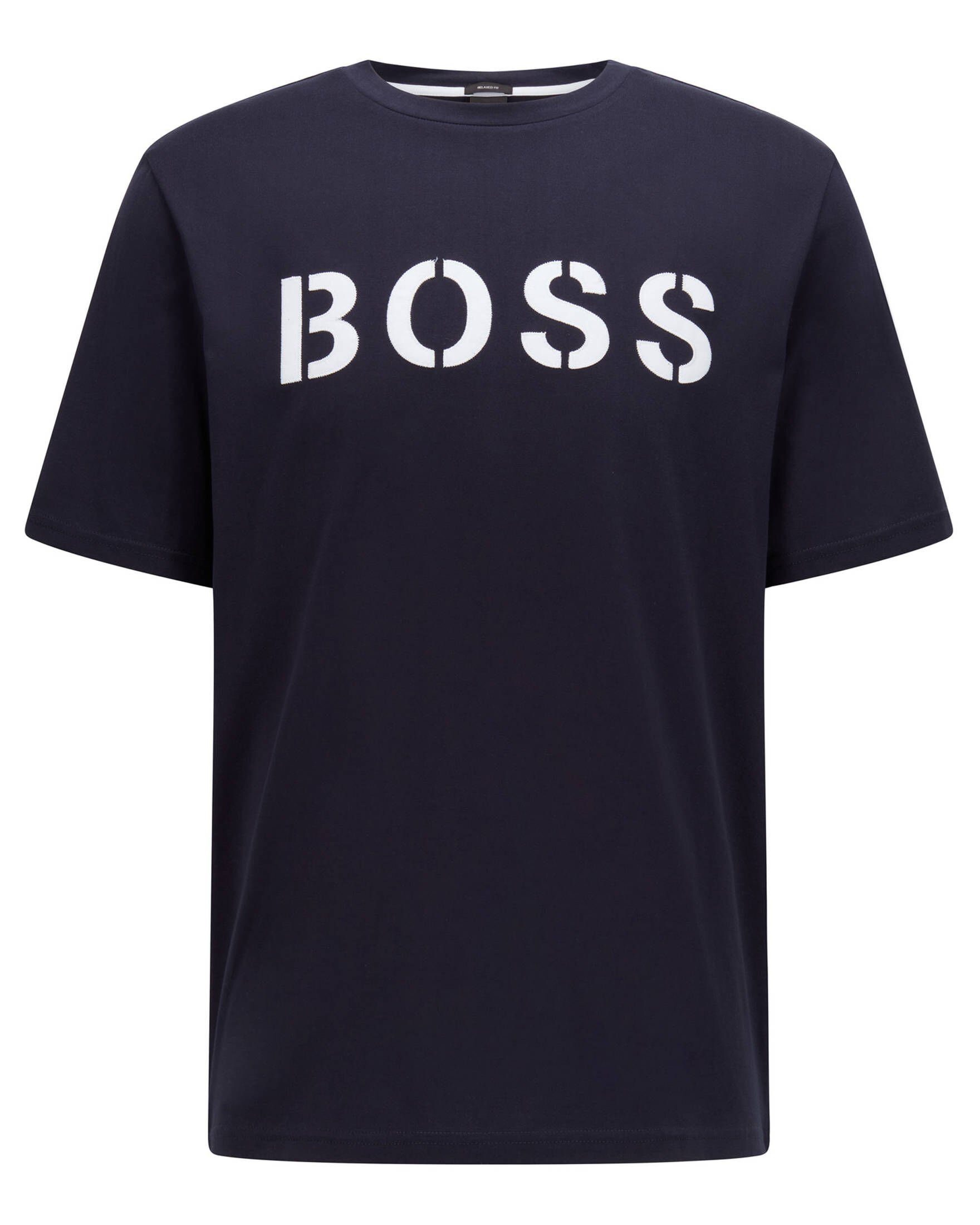 Herren (1-tlg) T-Shirt darkblue TETRY (83) BOSS HUGO T-Shirt