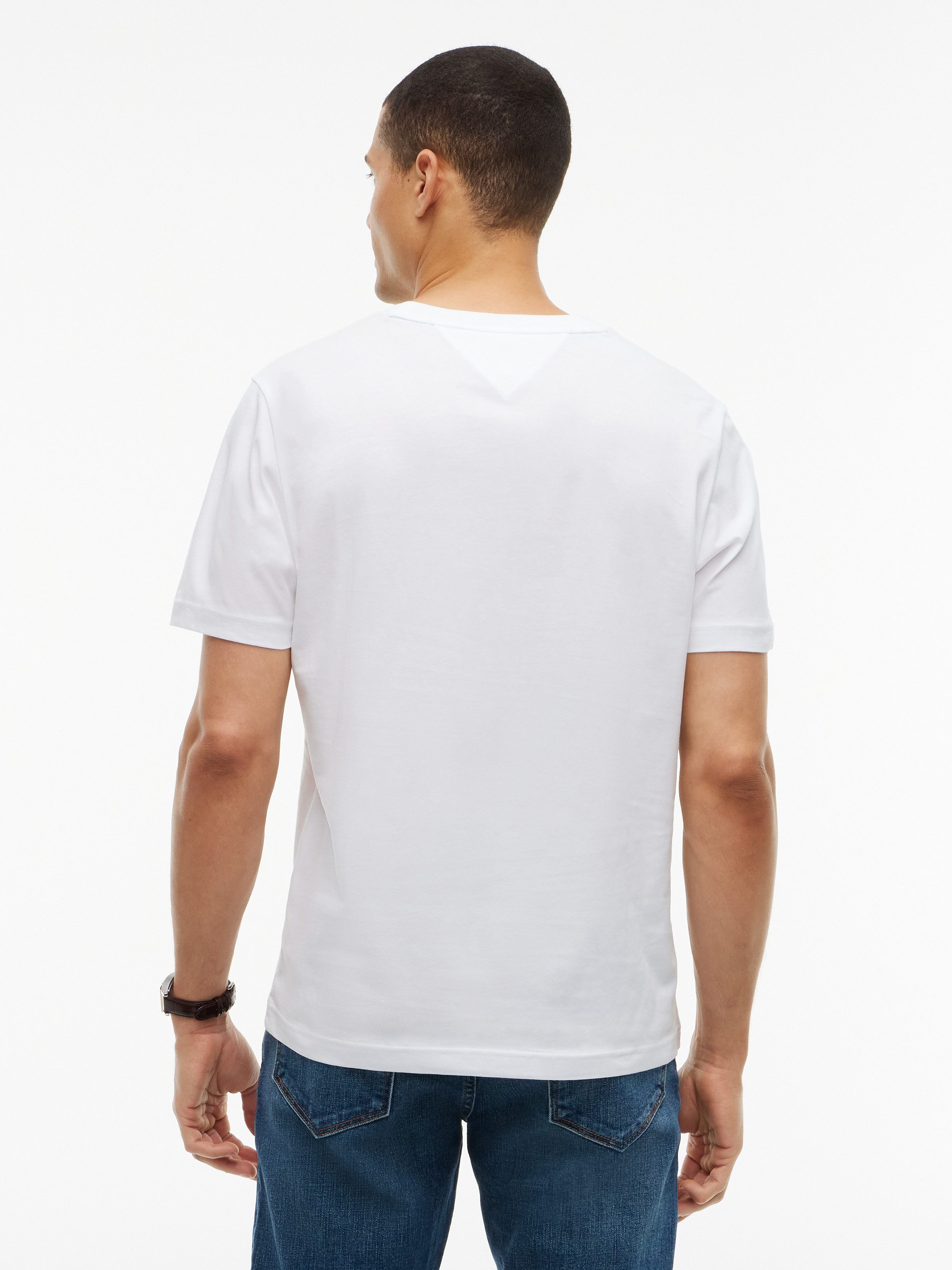 Tommy Hilfiger T-Shirt BRAND LOVE RWB GRAPHIC Auffälliger Frontprint mit Tommy Hilfiger Schriftzug, normale Passform – Bild 3 von 5