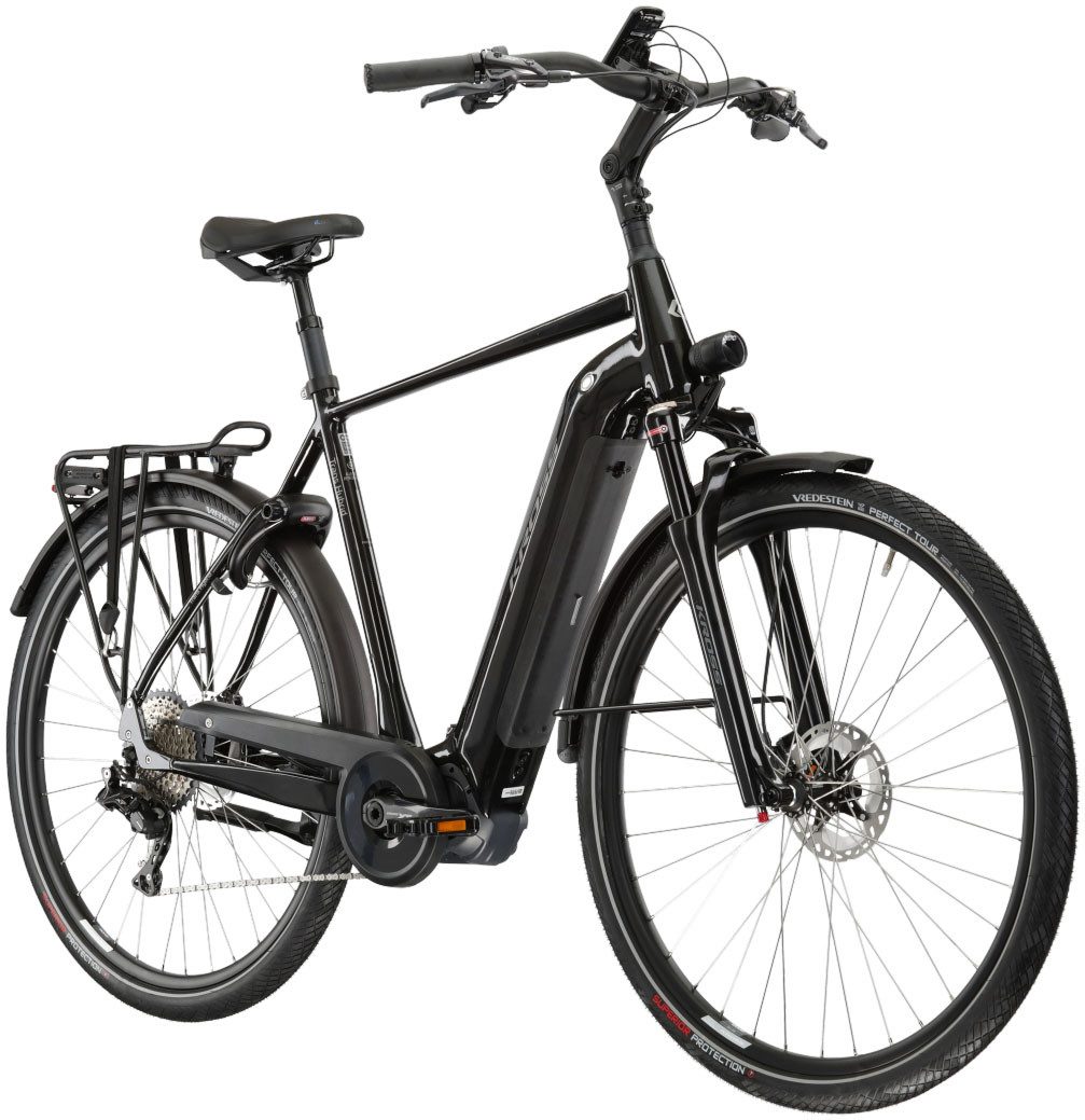 Kross E-Bike Trekkingrad Trans Hybrid Prestige 630 28 Zoll schwarz - Shimano Mittelmotor, 11 Gang Shimano DEORE XT DI2 M8050 Schaltwerk, Kettenschaltung, Mittelmotor, 630 Wh, SHIMANO 36 V/250 W DU-E6110, Mittelmotor