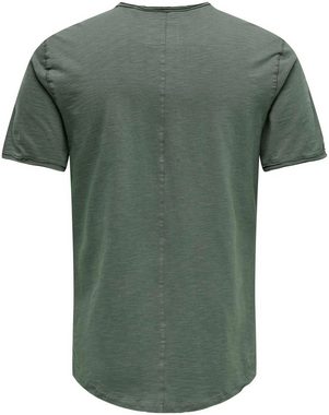 ONLY & SONS Rundhalsshirt ONSBENNE LONGY SS TEE NF 7822 NOOS