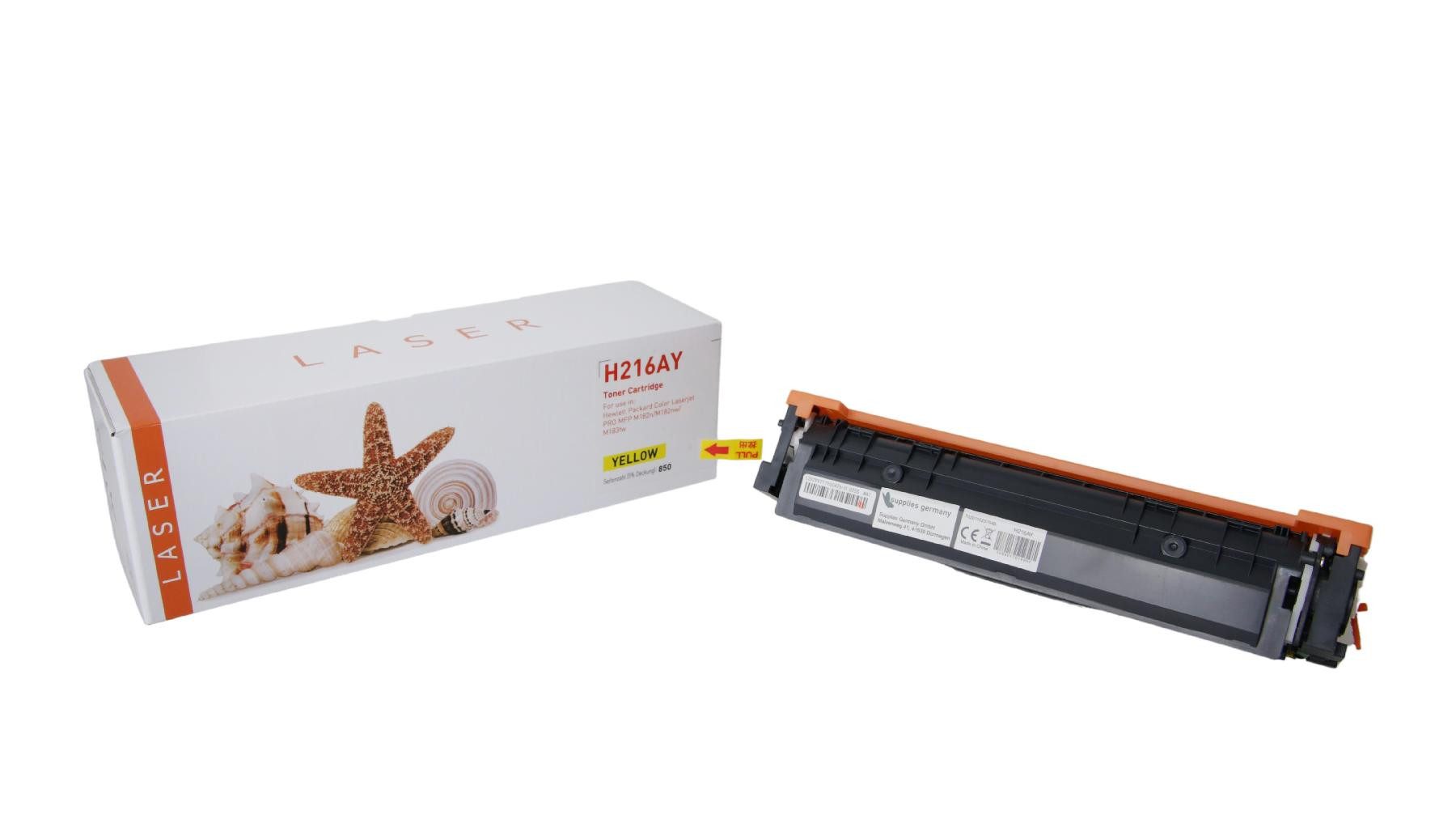 Supplies Germany Tonerkartusche 216A / W2412A, (1-St), Tonerkartusche gelb gelb 850 Seiten