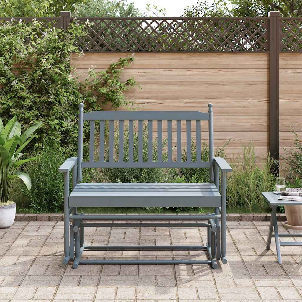 vidaXL Schaukelstuhl Schaukelbank Grau 118x70x104,5 cm günstig online kaufen