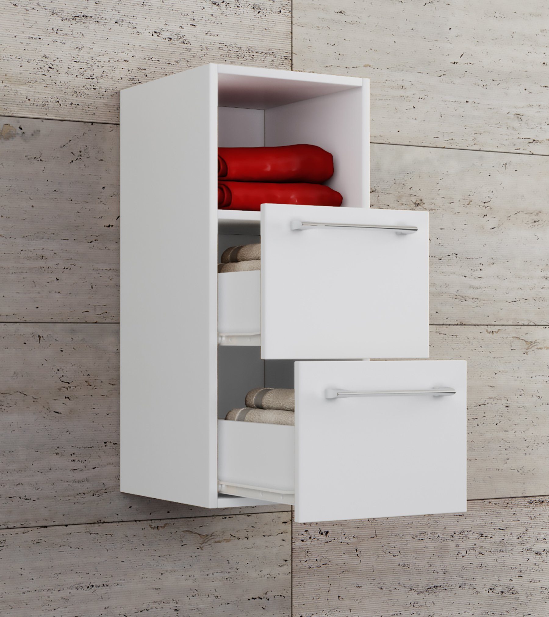 VCM Midischrank Holz Badmöbel Midischrank Badschrank Bad Badinos S günstig online kaufen