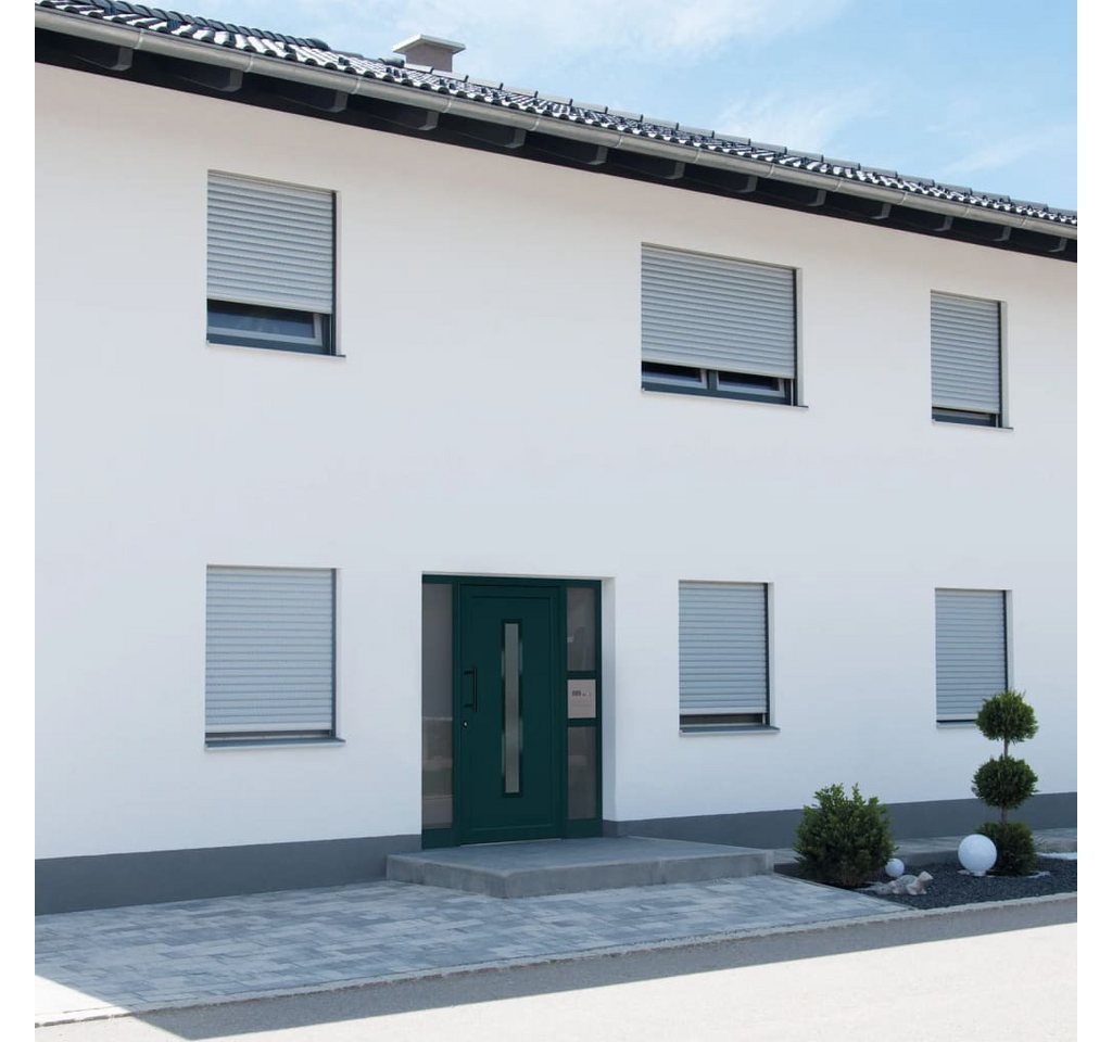 Thumbnail - vidaXL Haustür Hauseingangstür Haustür Anthrazit 98x200 cm PVC Glas-Element Linkshänd