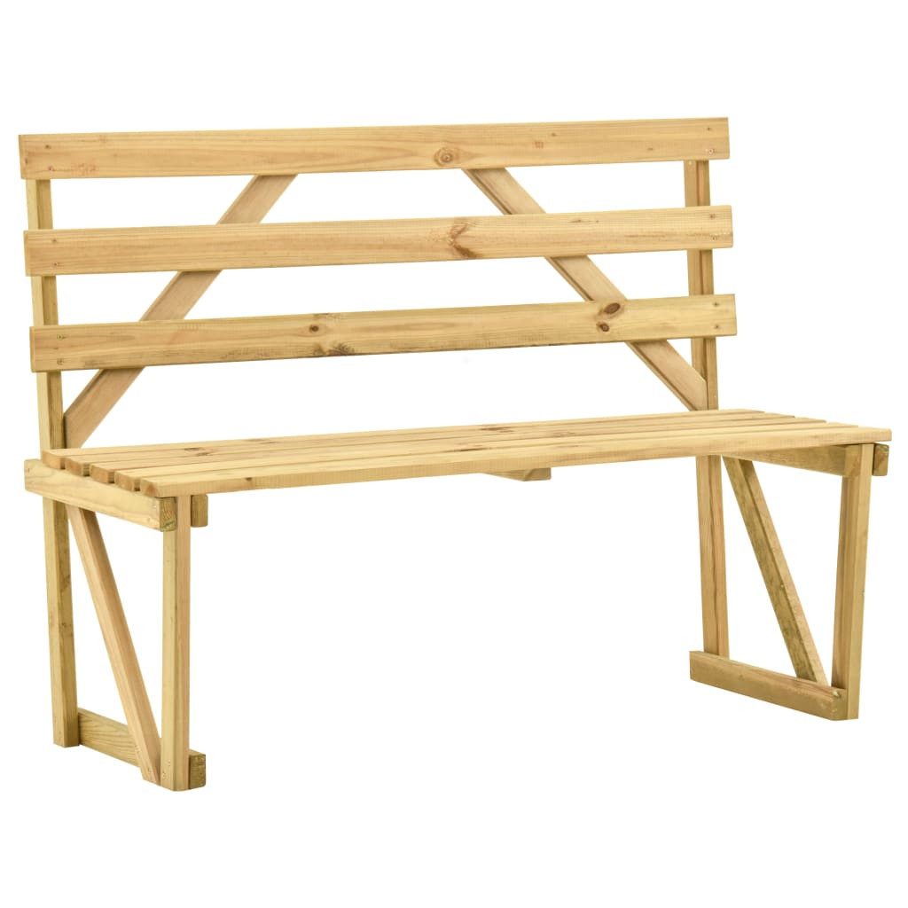 Gartenbank Gartenbank 120 cm Kiefernholz Imprägniert