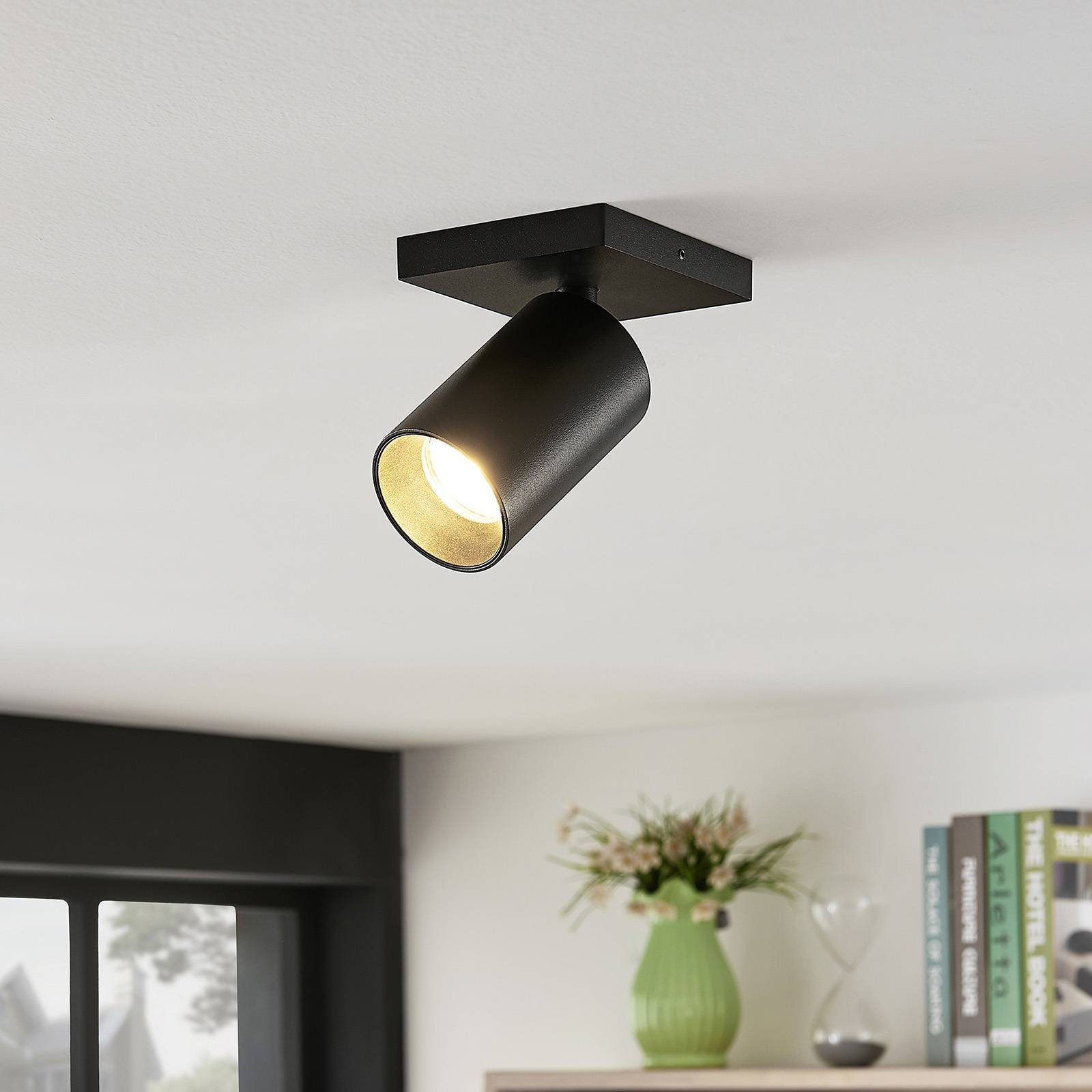 Arcchio Deckenstrahler Brinja, Metall, Schwarz IP20, 1 x 8 W LED